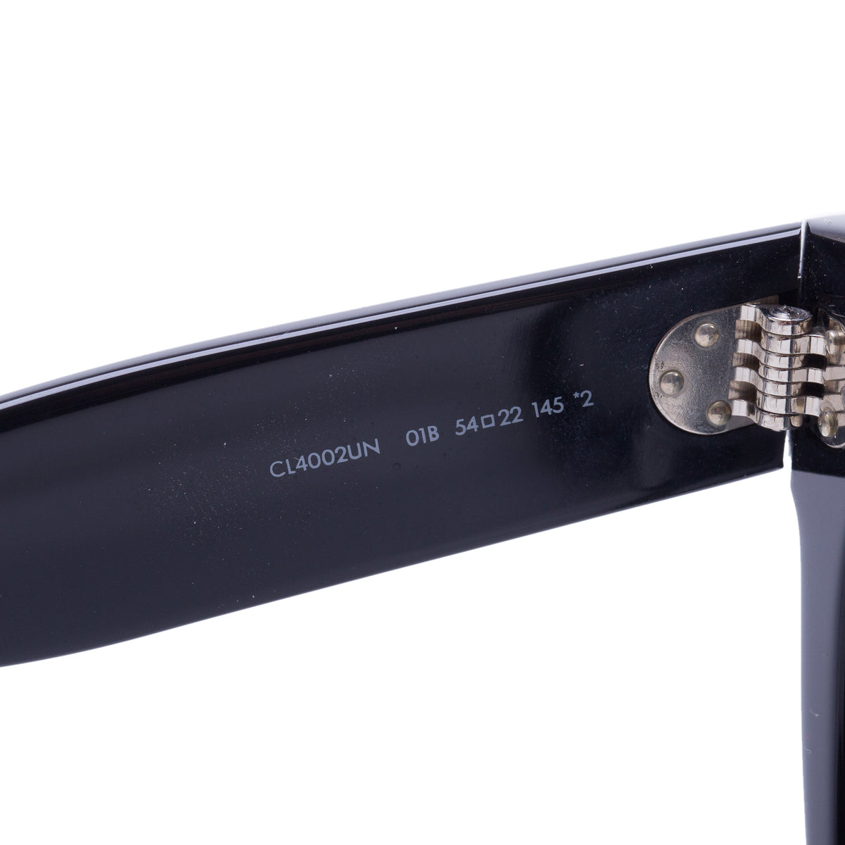 Celine CL4002UN Black Acetate Square Cat Eye Sunglasses w/ Box & Case