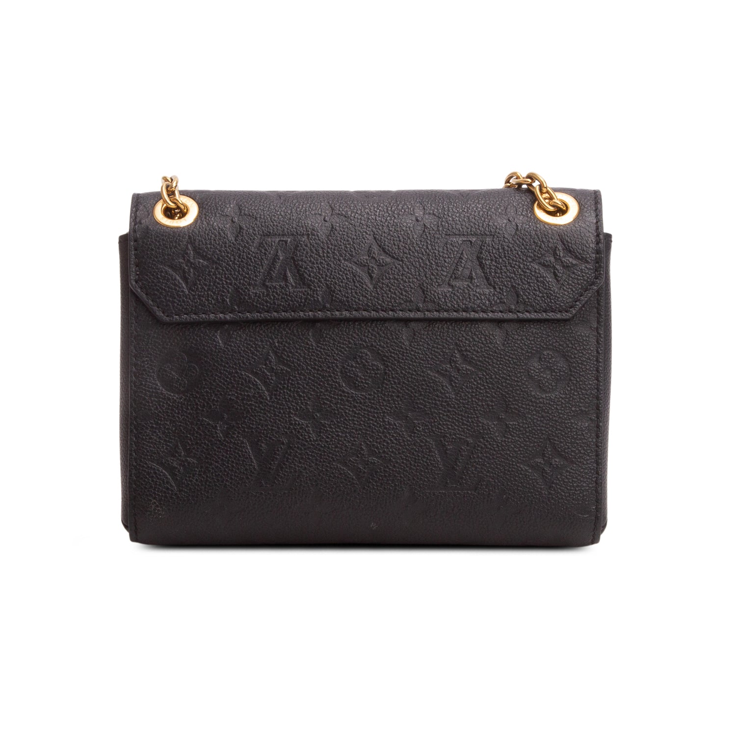 Louis Vuitton Black Monogram Empreinte Leather Vavin BB w/ Box