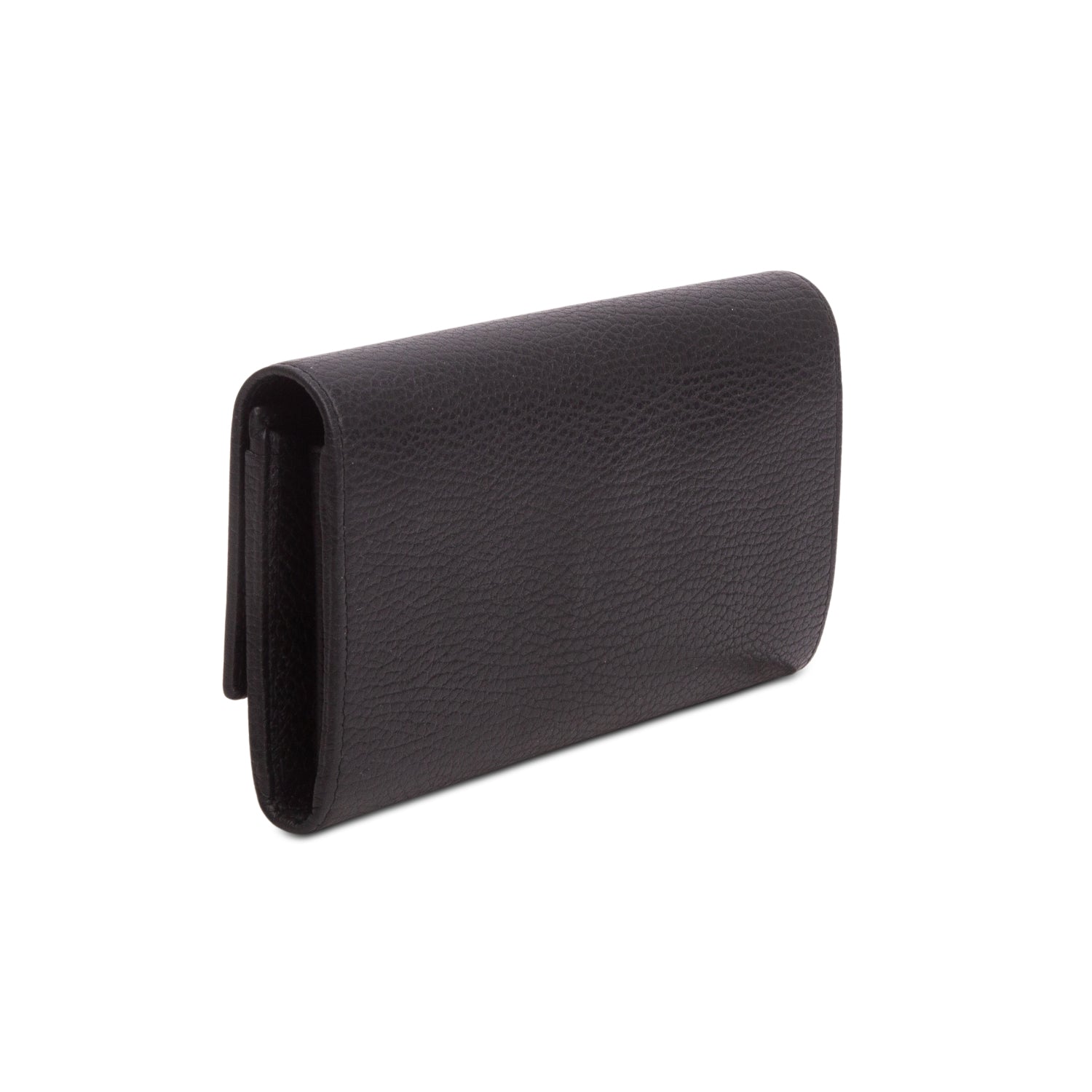 Gucci Black Calfskin Leather GG Marmont Continental Wallet w/ Box