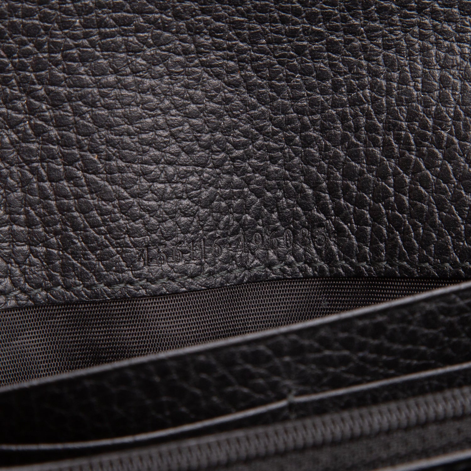 Gucci Black Calfskin Leather GG Marmont Continental Wallet w/ Box