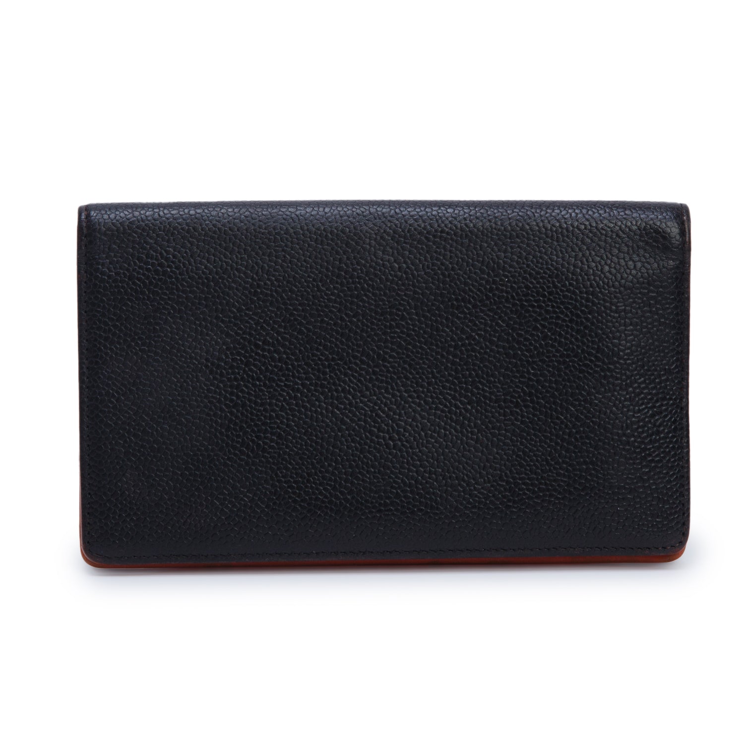 Chanel Black Caviar Leather Timeless CC Yen Wallet w/ Box & Authenticity Card
