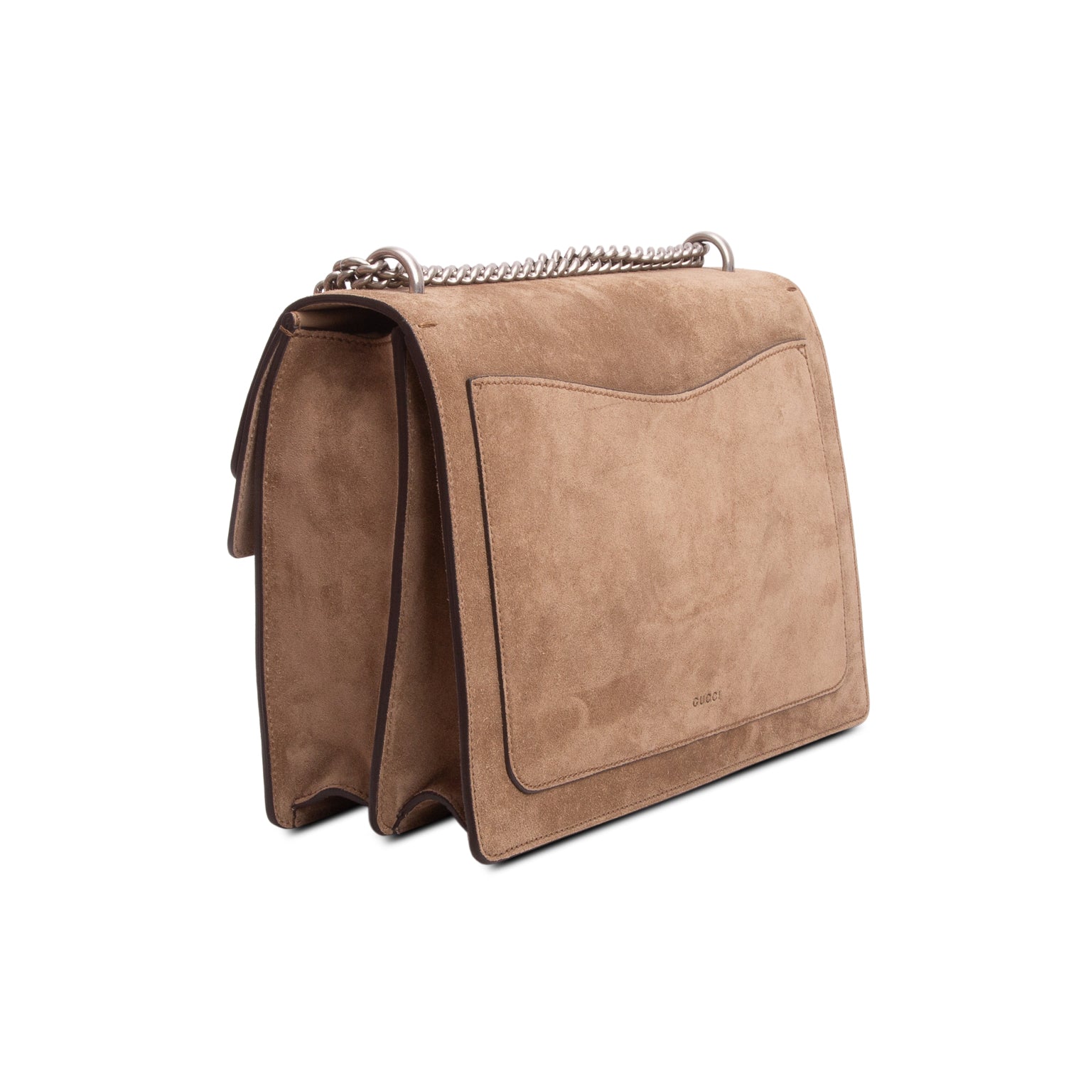 Gucci Brown Suede Medium Dionysus Shoulder Bag w/ Box
