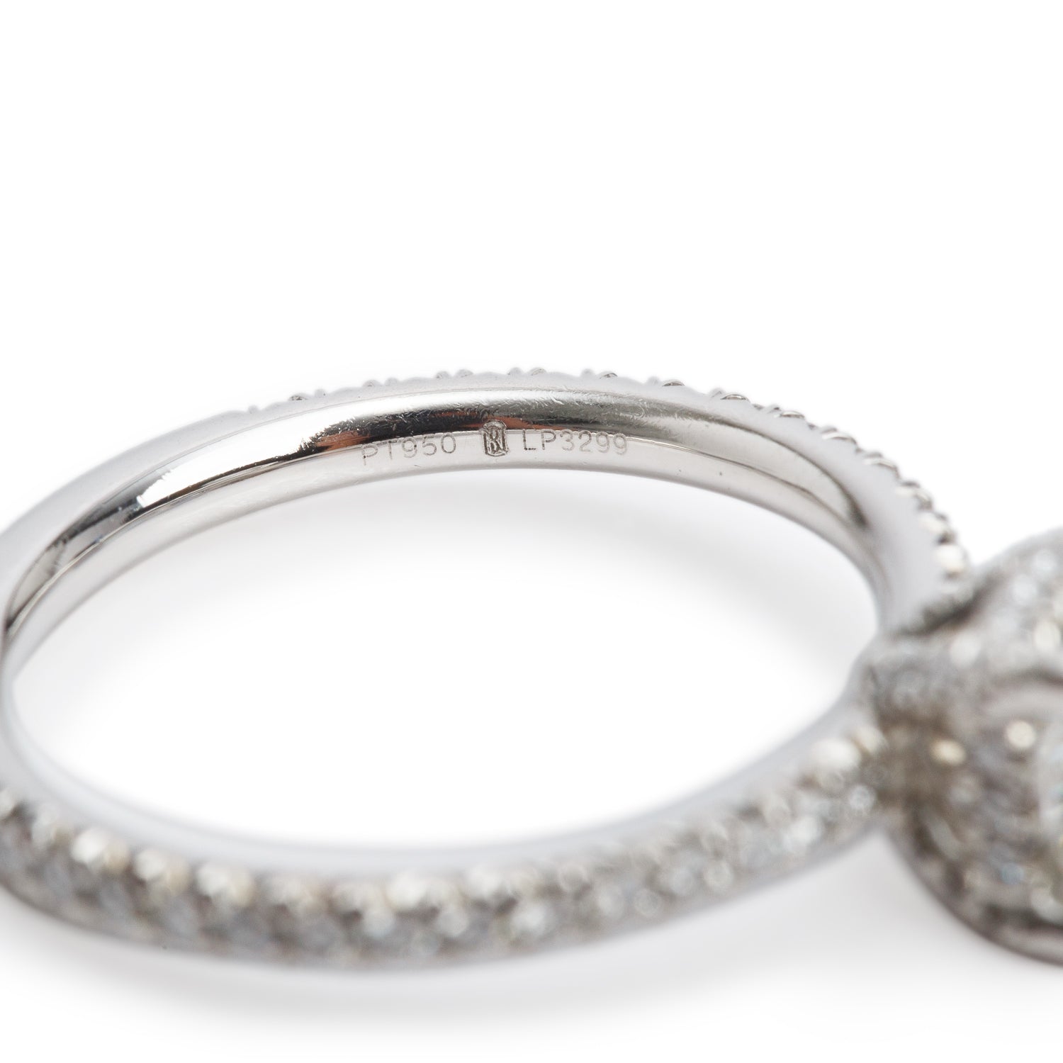 Platinum 1.01 ct. Cushion Cut Diamond Engagement Ring, Size 5.5 w/ GIA Certificate