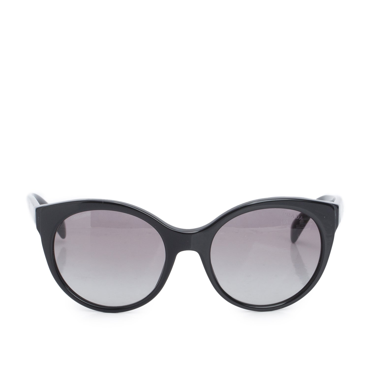 PRADA SPR 230 Black Acetate Cat-Eye Sunglasses w/ Case