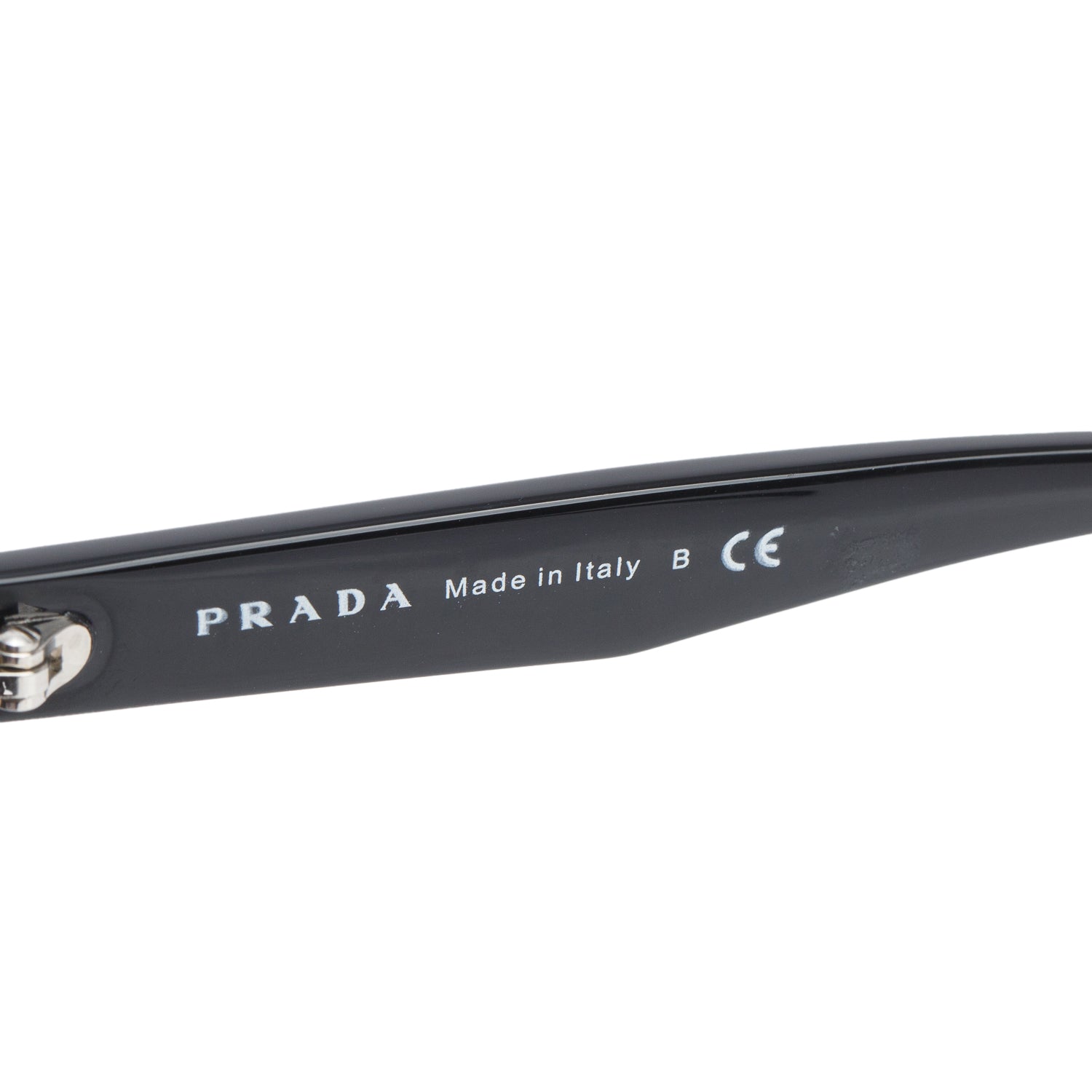 PRADA SPR 230 Black Acetate Cat-Eye Sunglasses w/ Case