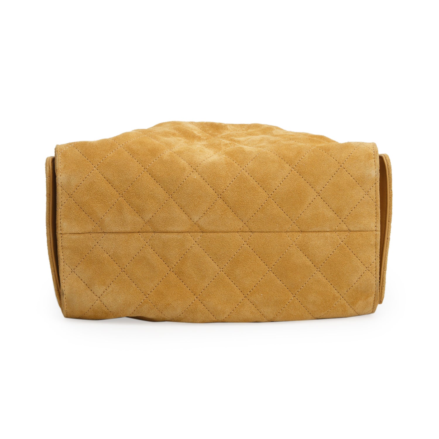Chanel Tan Suede 25 Small Handbag w/ Box