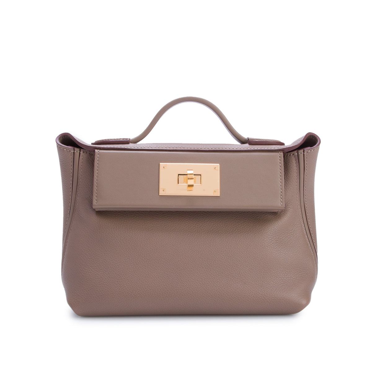 Hermes 2023 Etoupe Evercolor Swift 24/24 21 w/ Box & Strap
