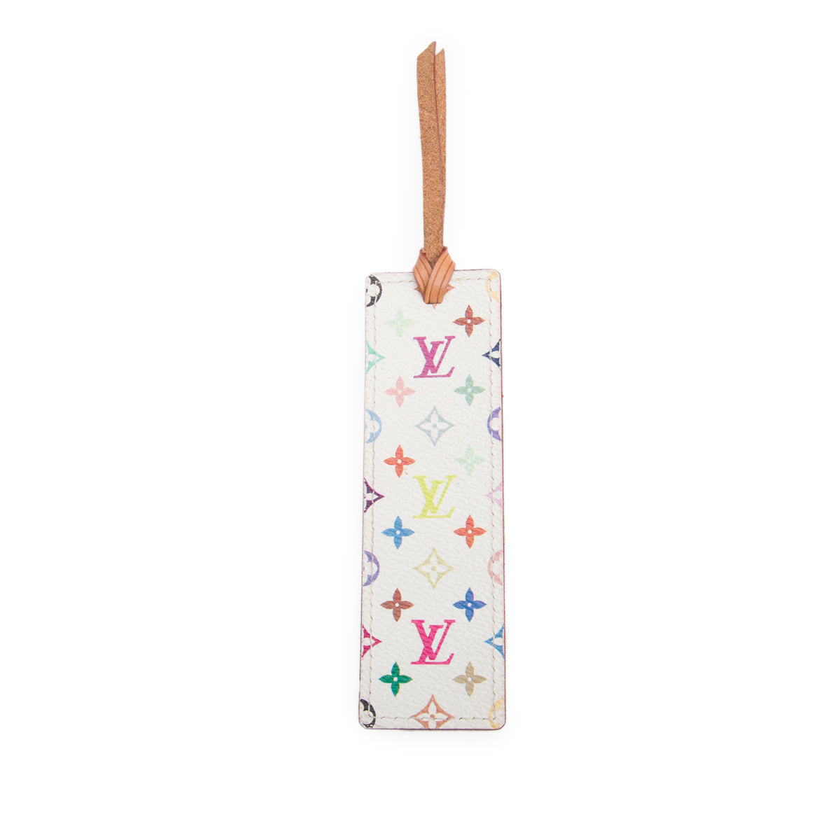 Louis Vuitton White Monogram Multicolore Bookmark w/ Box