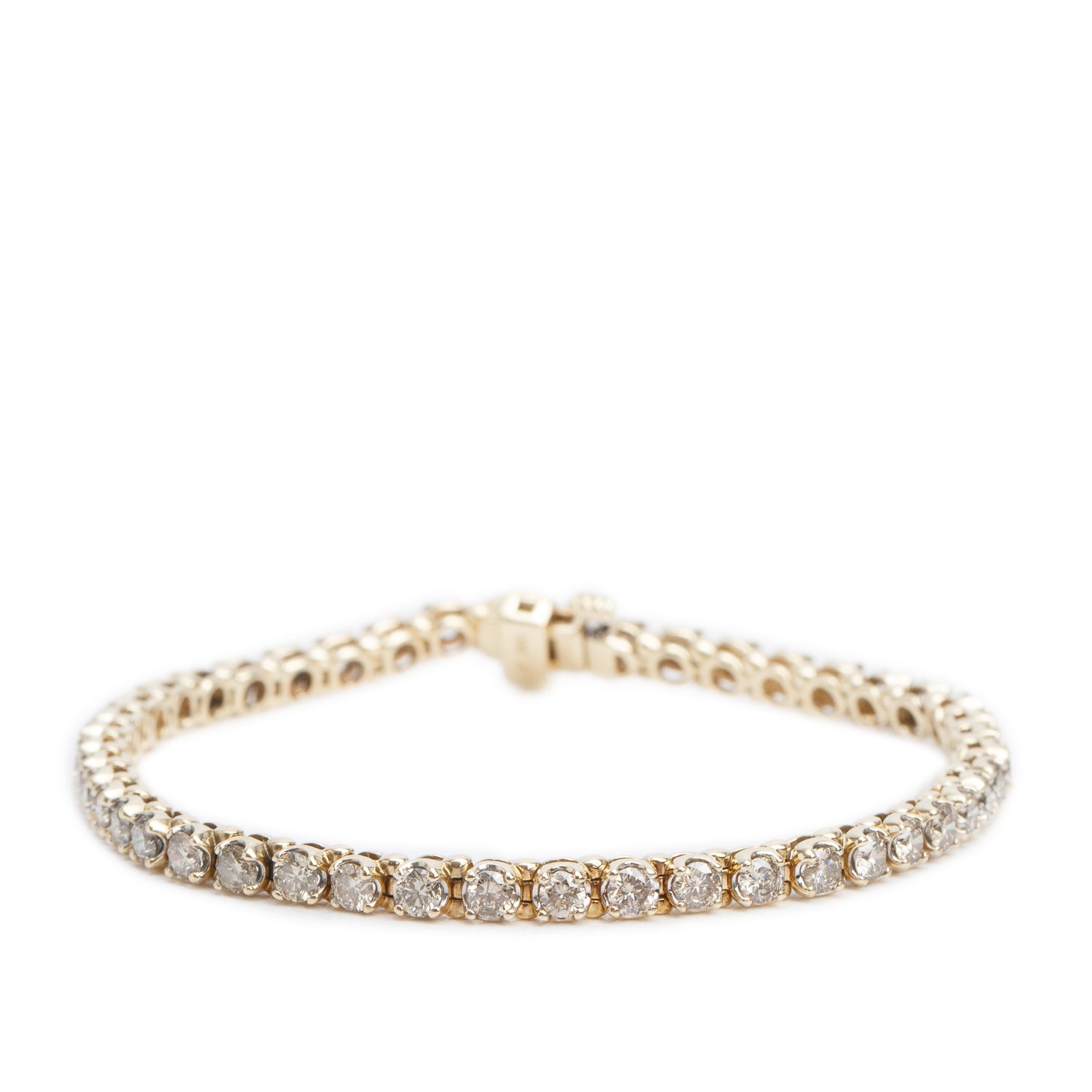 10k Yellow Gold 4.14 tcw. Diamond Tennis Bracelet