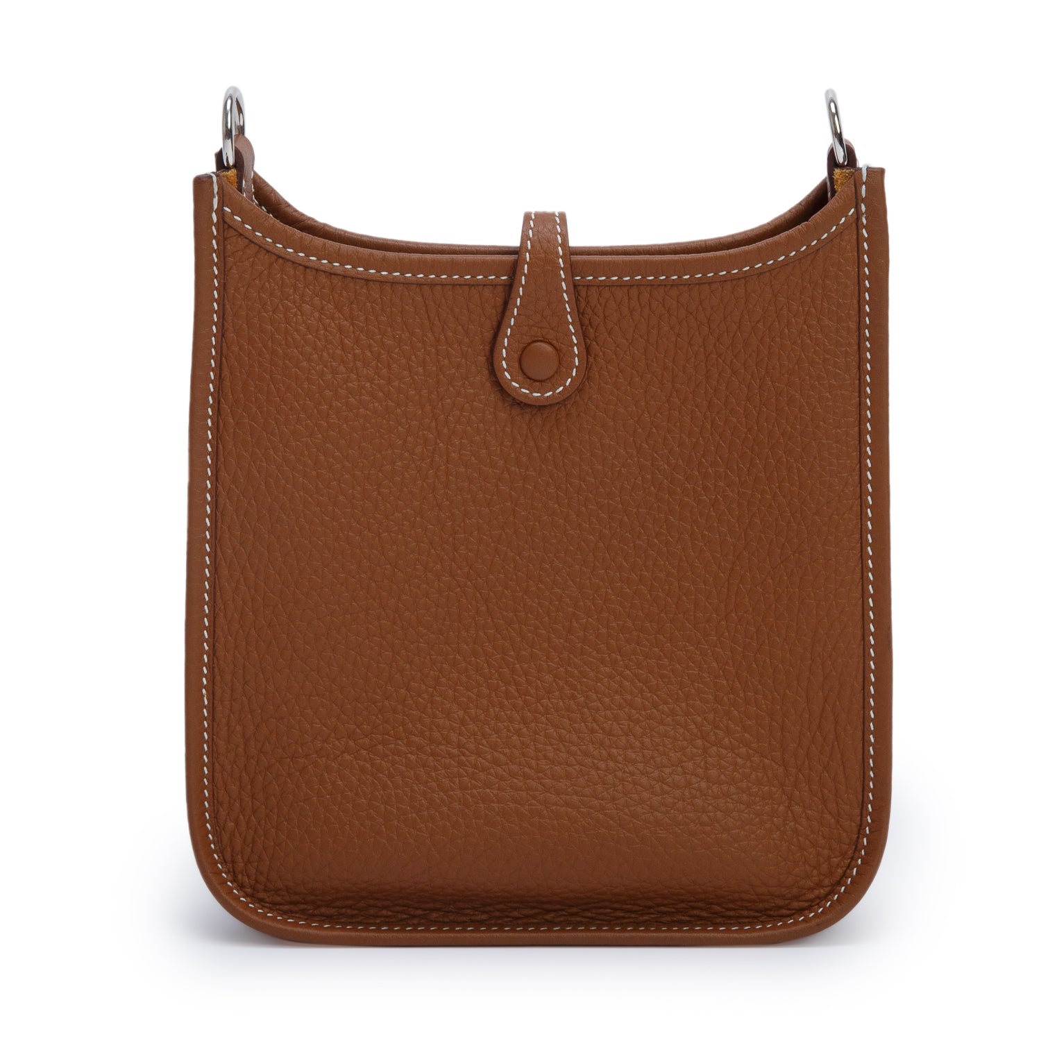 Hermes 2023 Gold Taurillon Clemence Amazone Evelyne TPM 16 w/ Box