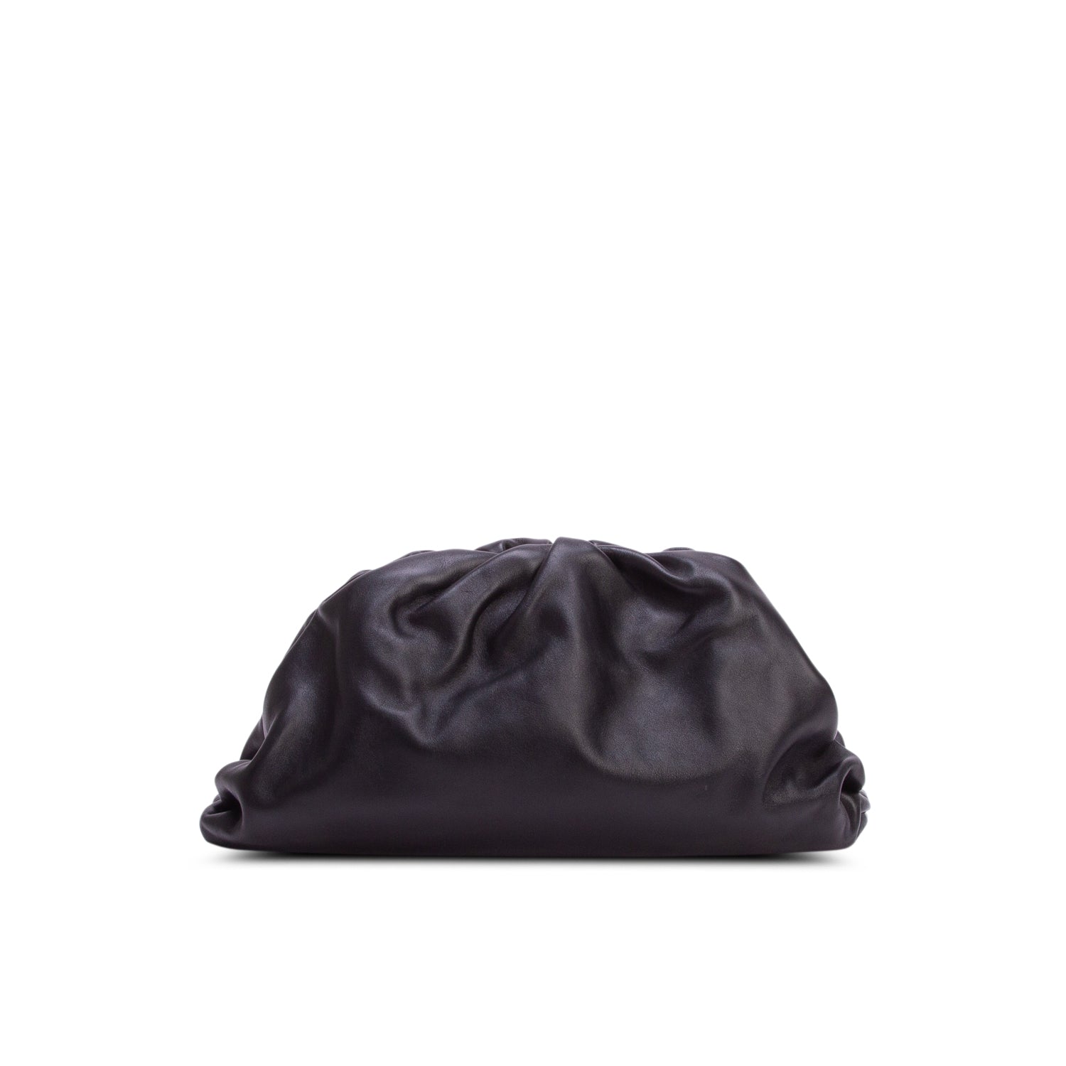Bottega Veneta Black Calfskin Leather The Classic Large Pouch