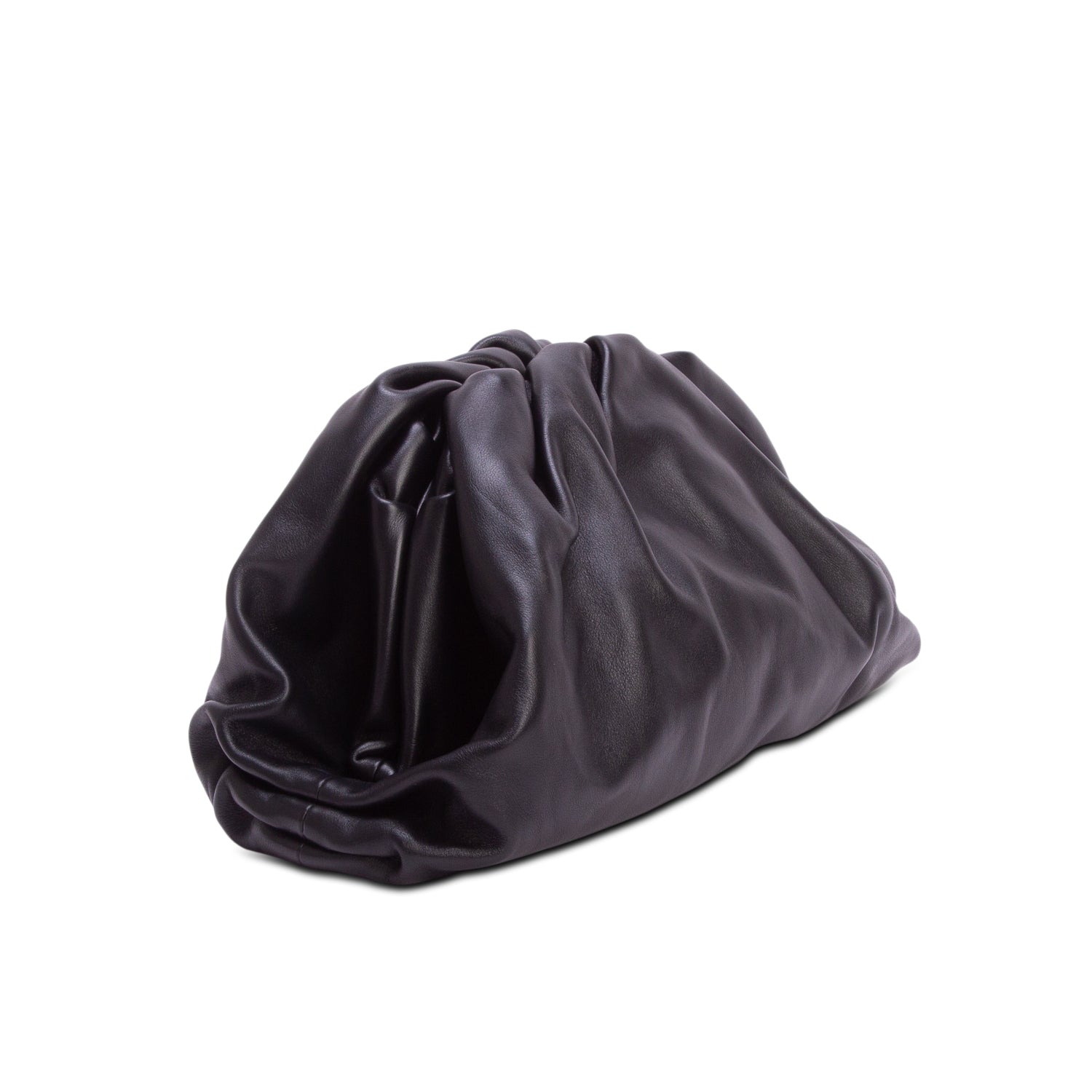 Bottega Veneta Black Calfskin Leather The Classic Large Pouch