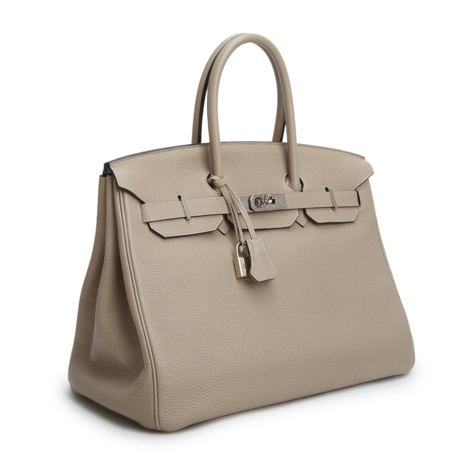 Hermes Gris Tourterelle Taurillon Clemence Birkin 35