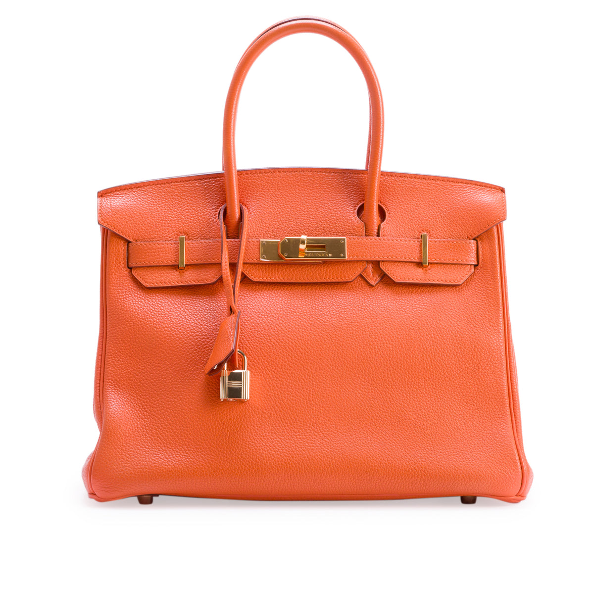 Hermes Orange Togo Birkin 30