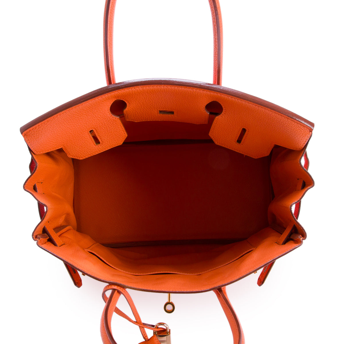 Hermes Orange Togo Birkin 30