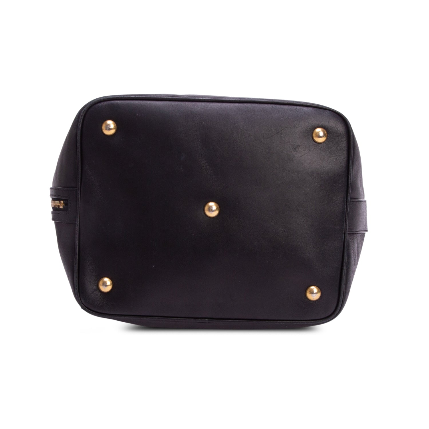 Saint Laurent Black Calfskin Emanuelle Bucket Bag