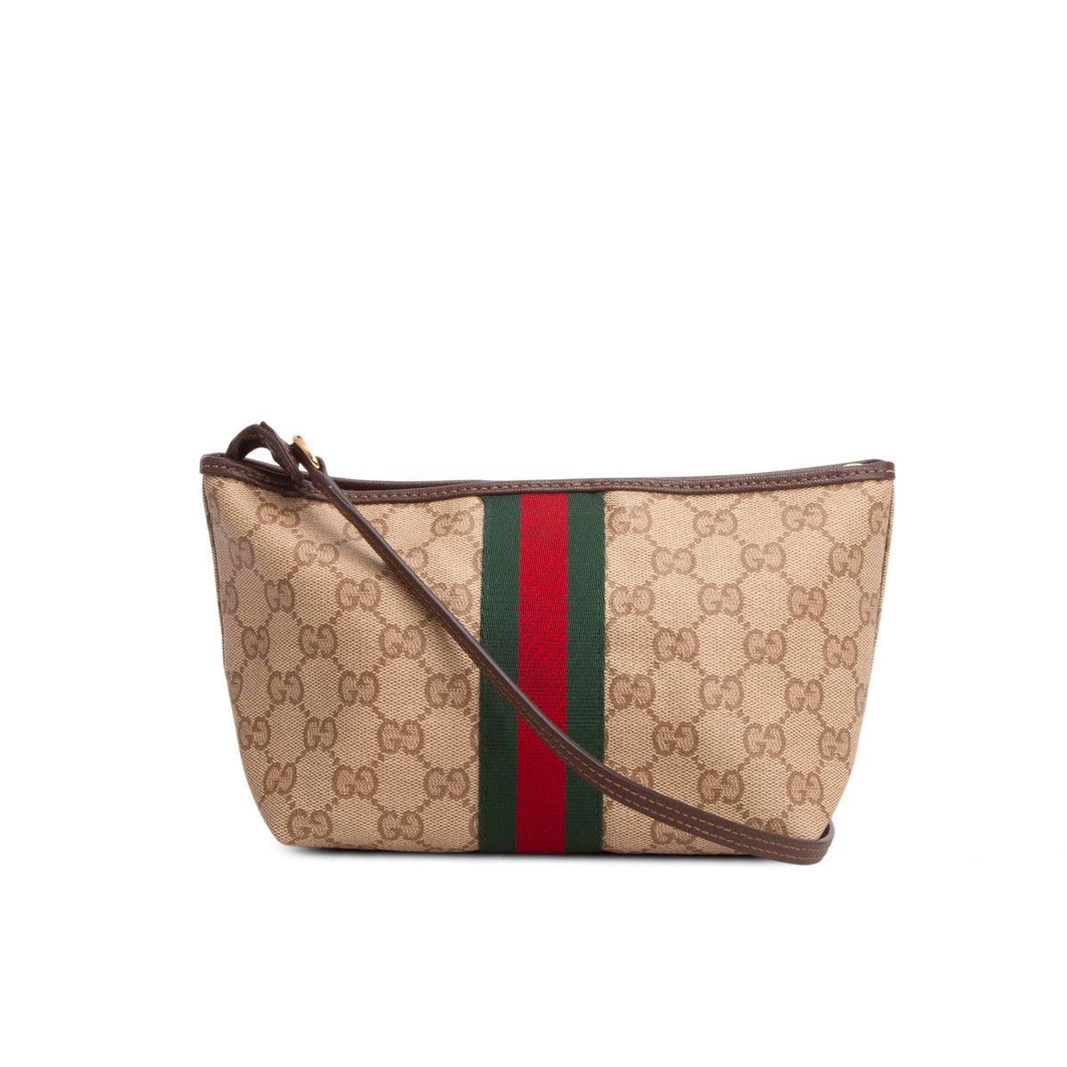 Gucci GG Supreme Monogram Web Small Pouch