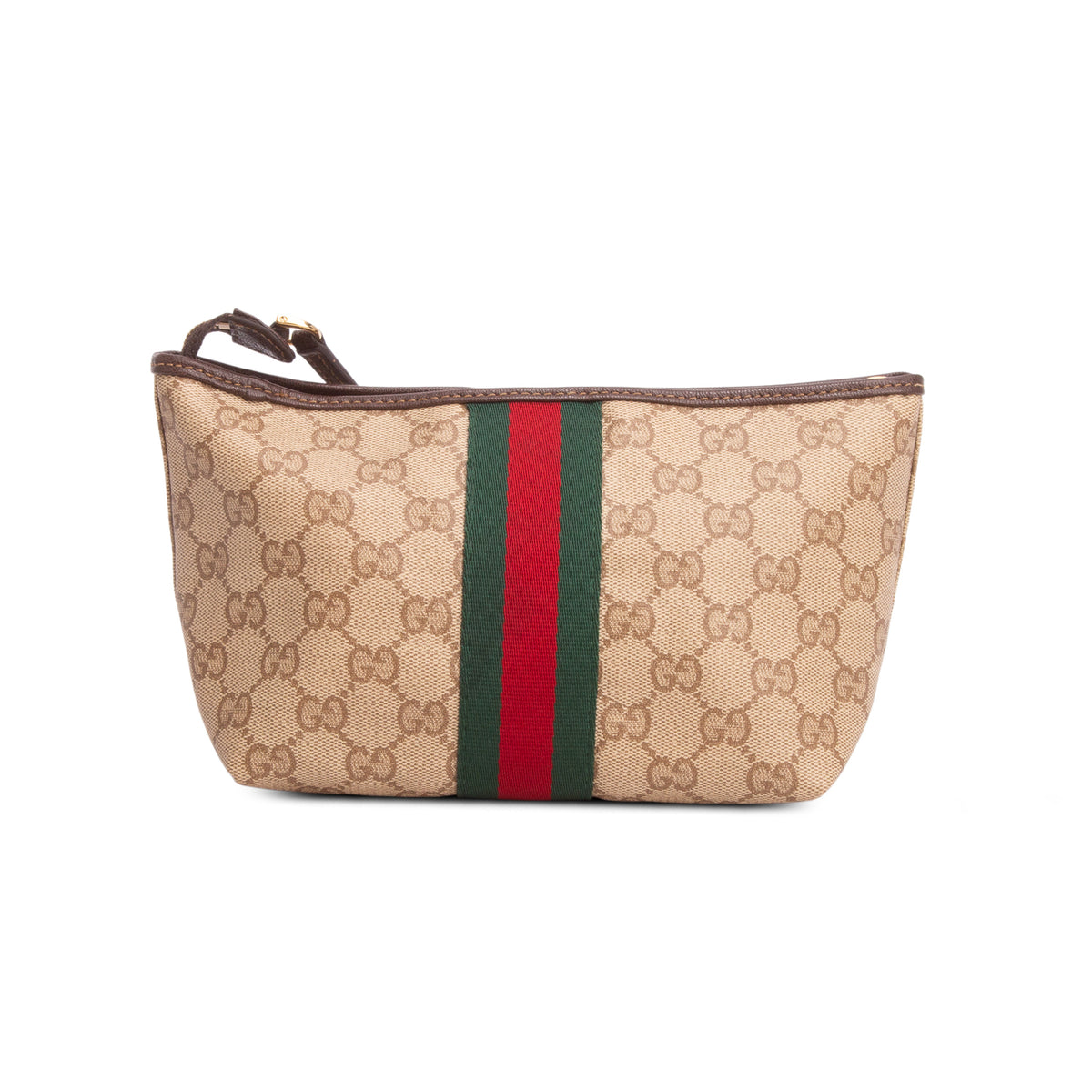 Gucci GG Supreme Monogram Web Small Pouch