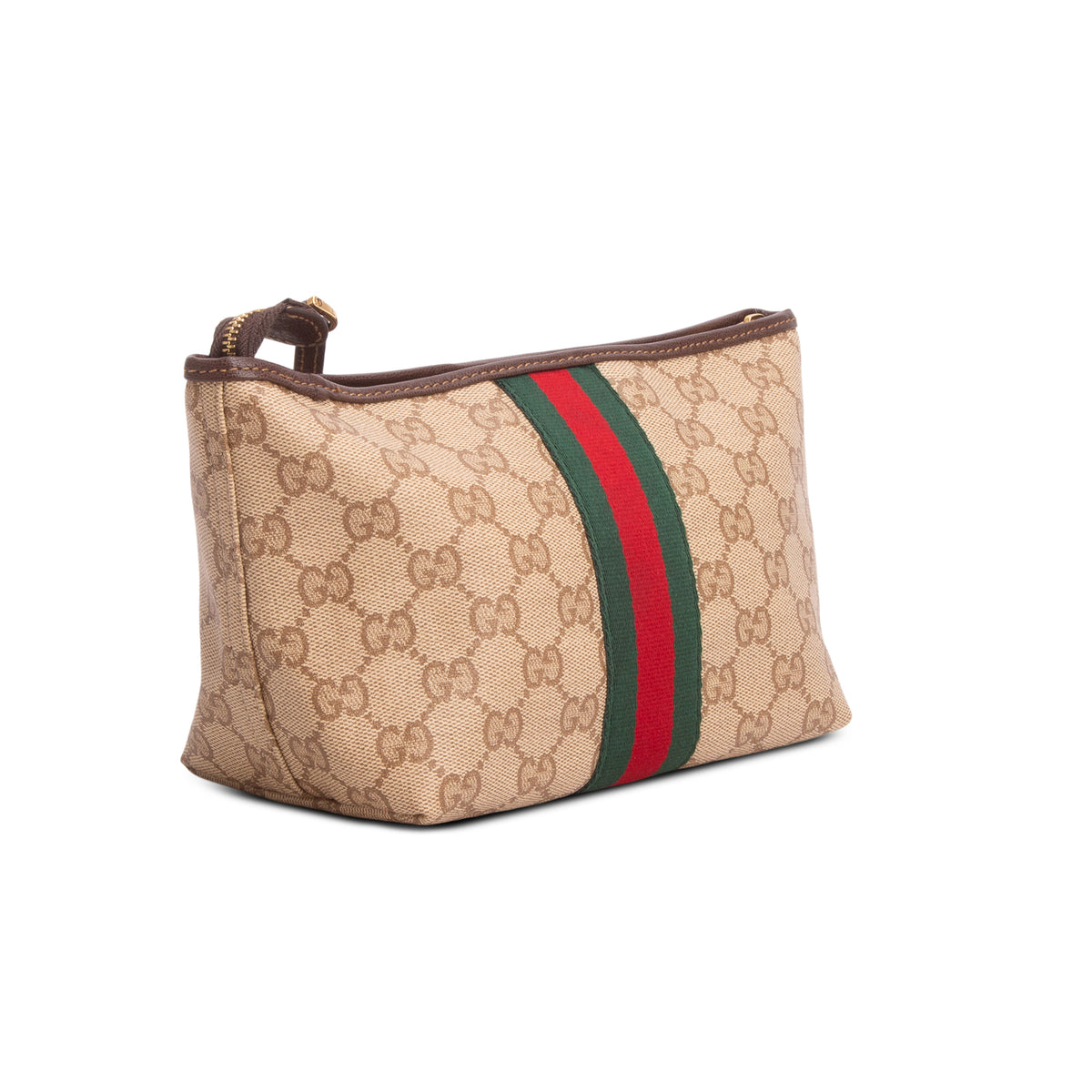 Gucci GG Supreme Monogram Web Small Pouch