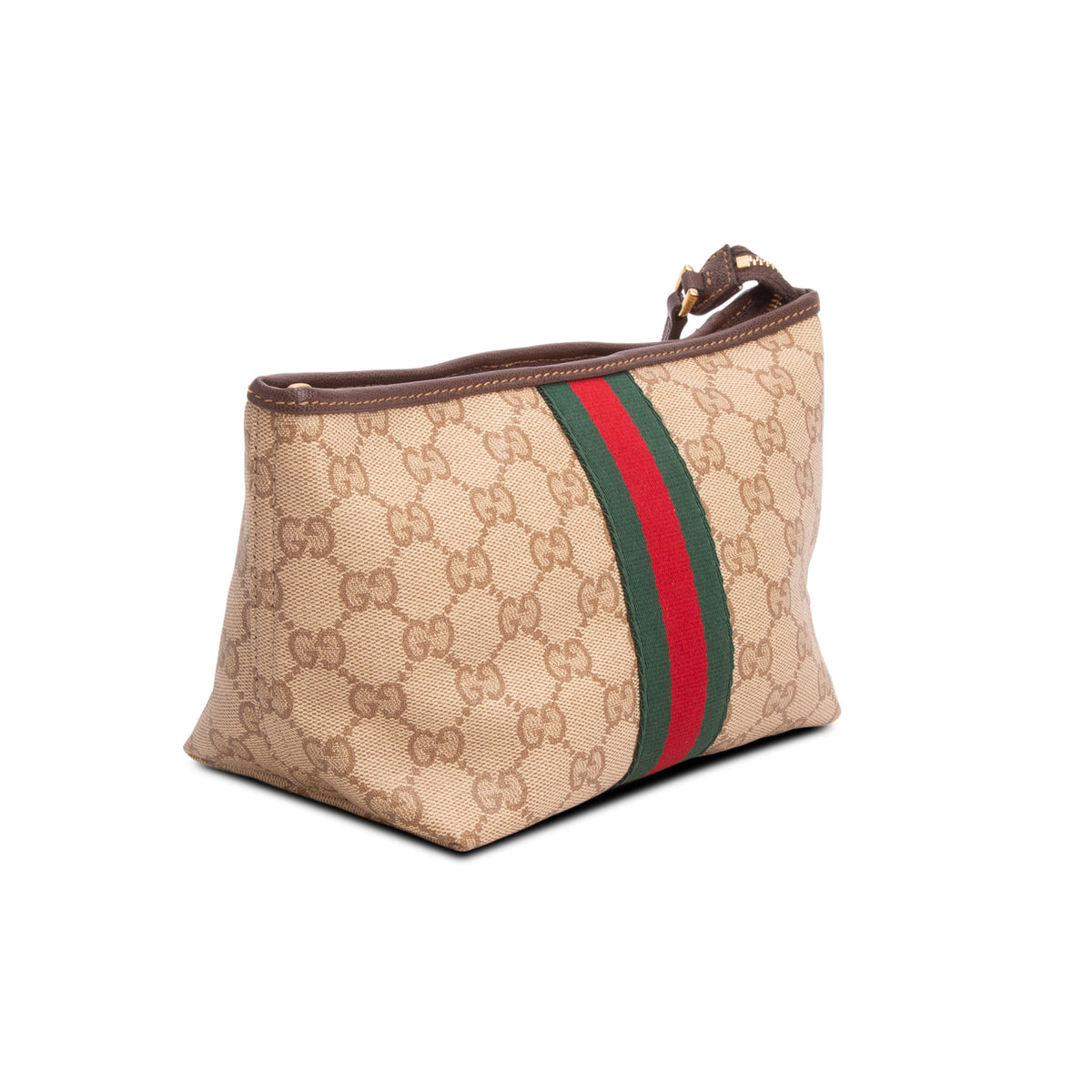 Gucci GG Supreme Monogram Web Small Pouch