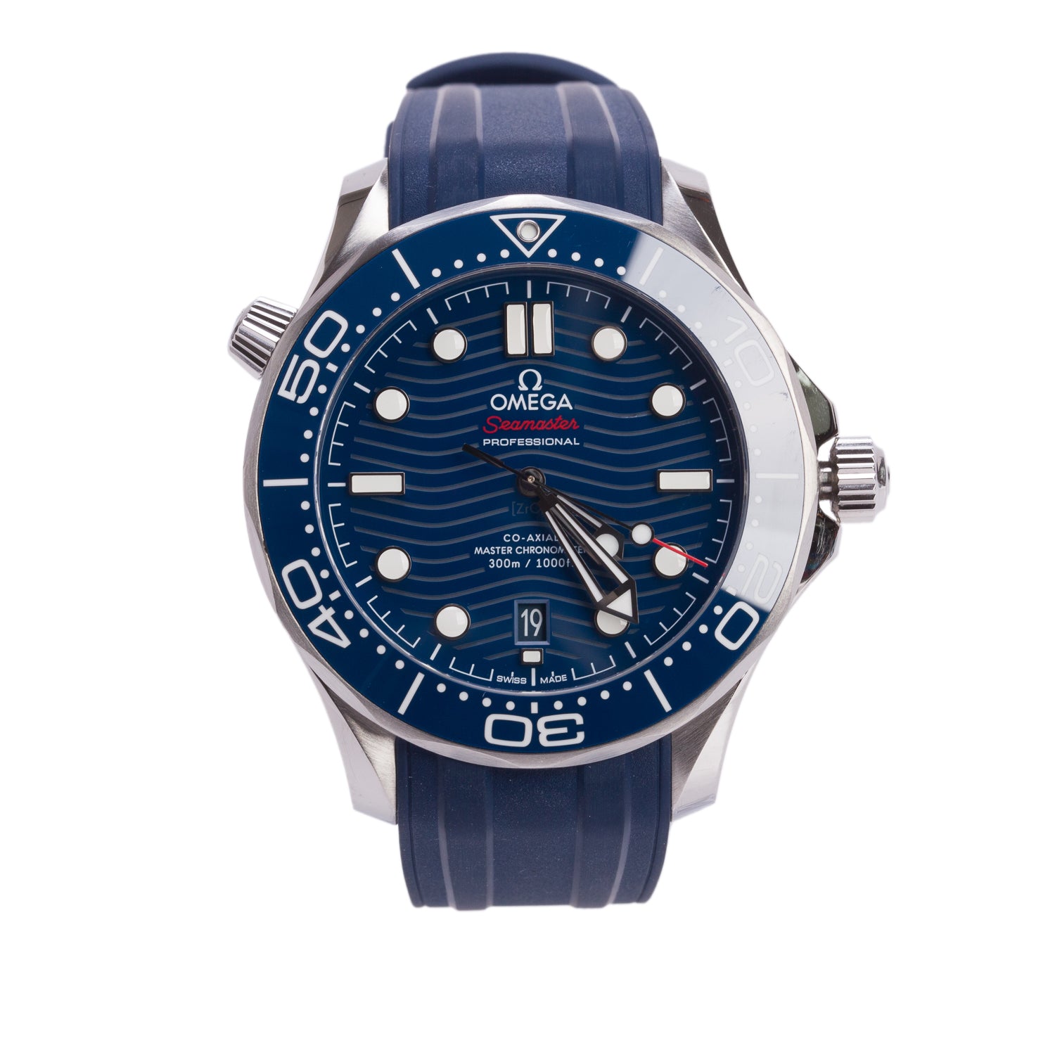 Omega Stainless Steel Seamaster Diver 300M 42 MM Automatic Watch Blue Dial