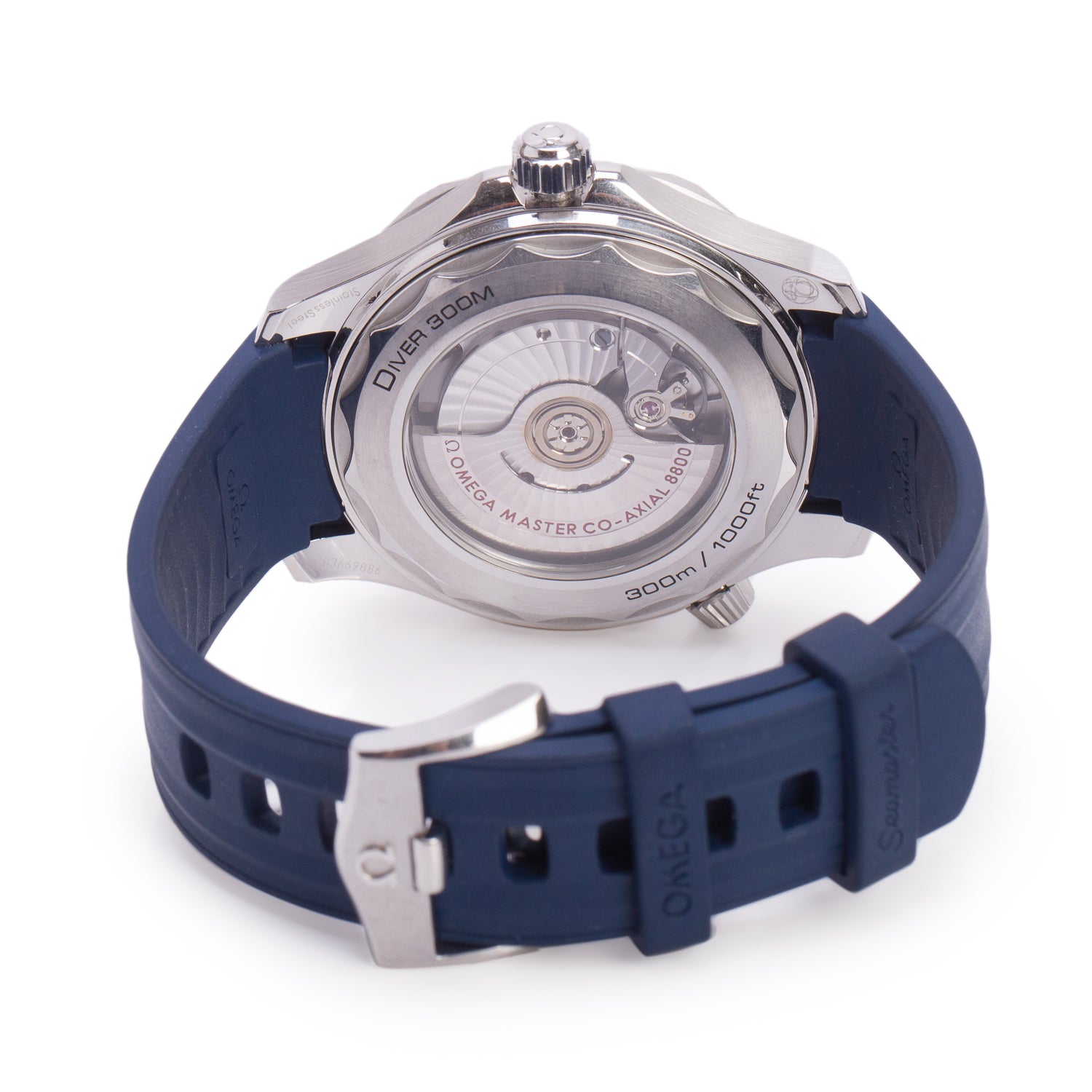 Omega Stainless Steel Seamaster Diver 300M 42 MM Automatic Watch Blue Dial