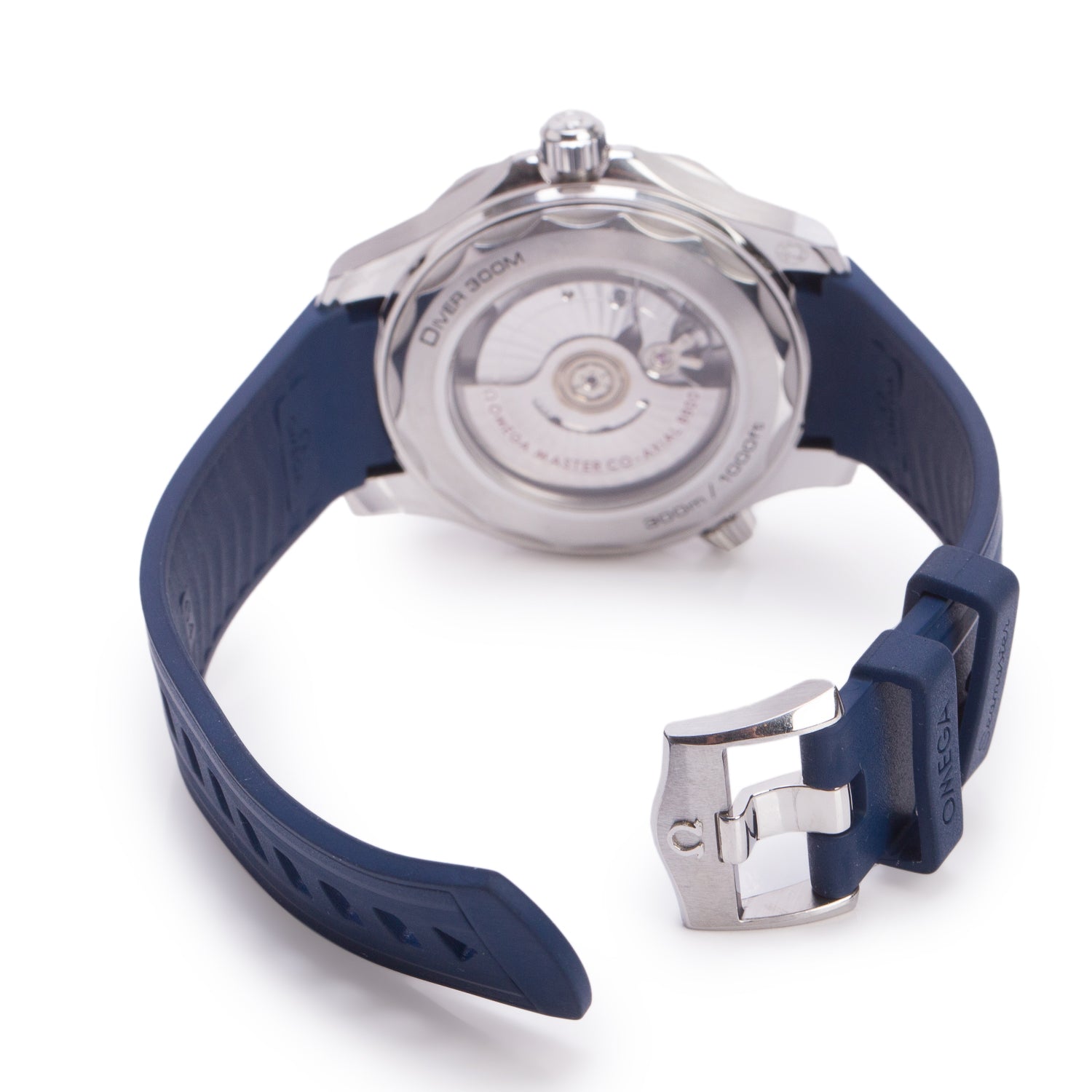 Omega Stainless Steel Seamaster Diver 300M 42 MM Automatic Watch Blue Dial