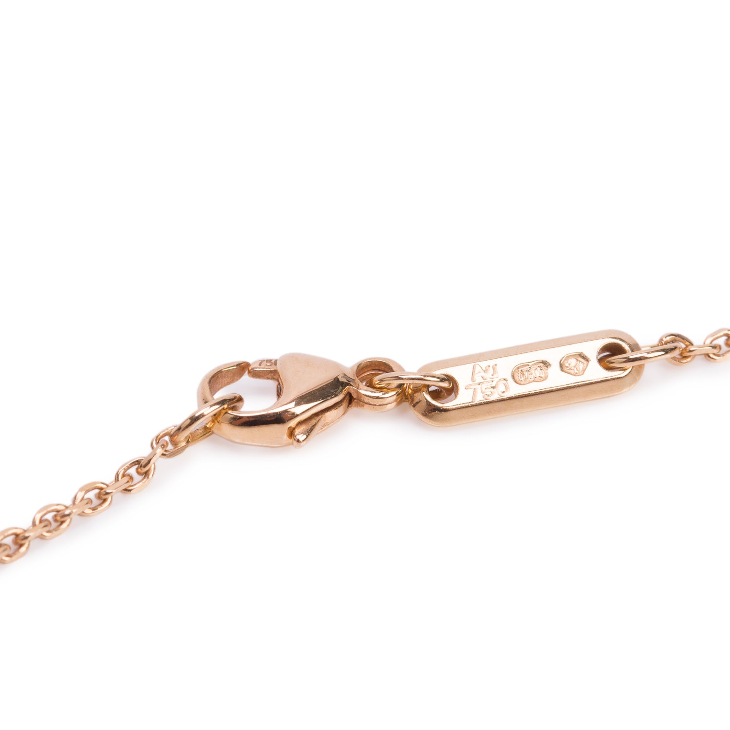Chopard 18k Rose Gold Happy Diamond Evil Eye Good Luck Charm Pendant Necklace w/ Box & Receipt