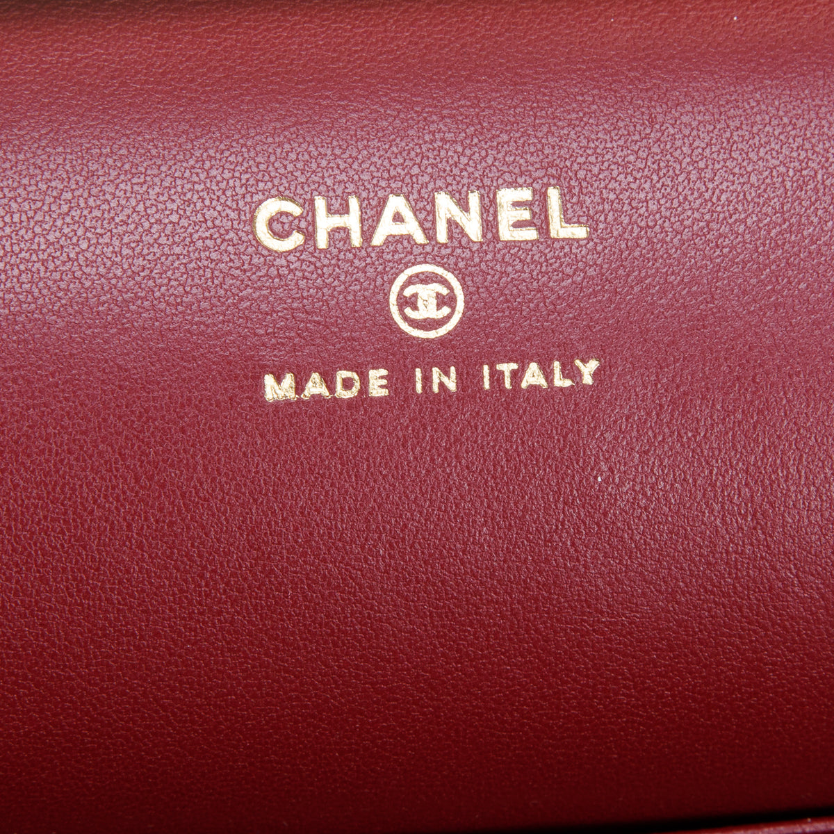 Chanel 2026 Burgundy Lambskin Large Clutch