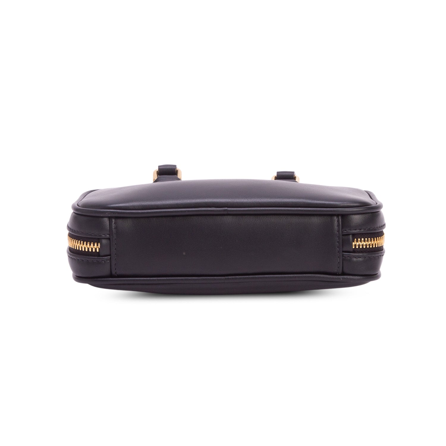 Miu Miu Black Calfskin Arcadie Mini Top Handle Bag w/ Strap