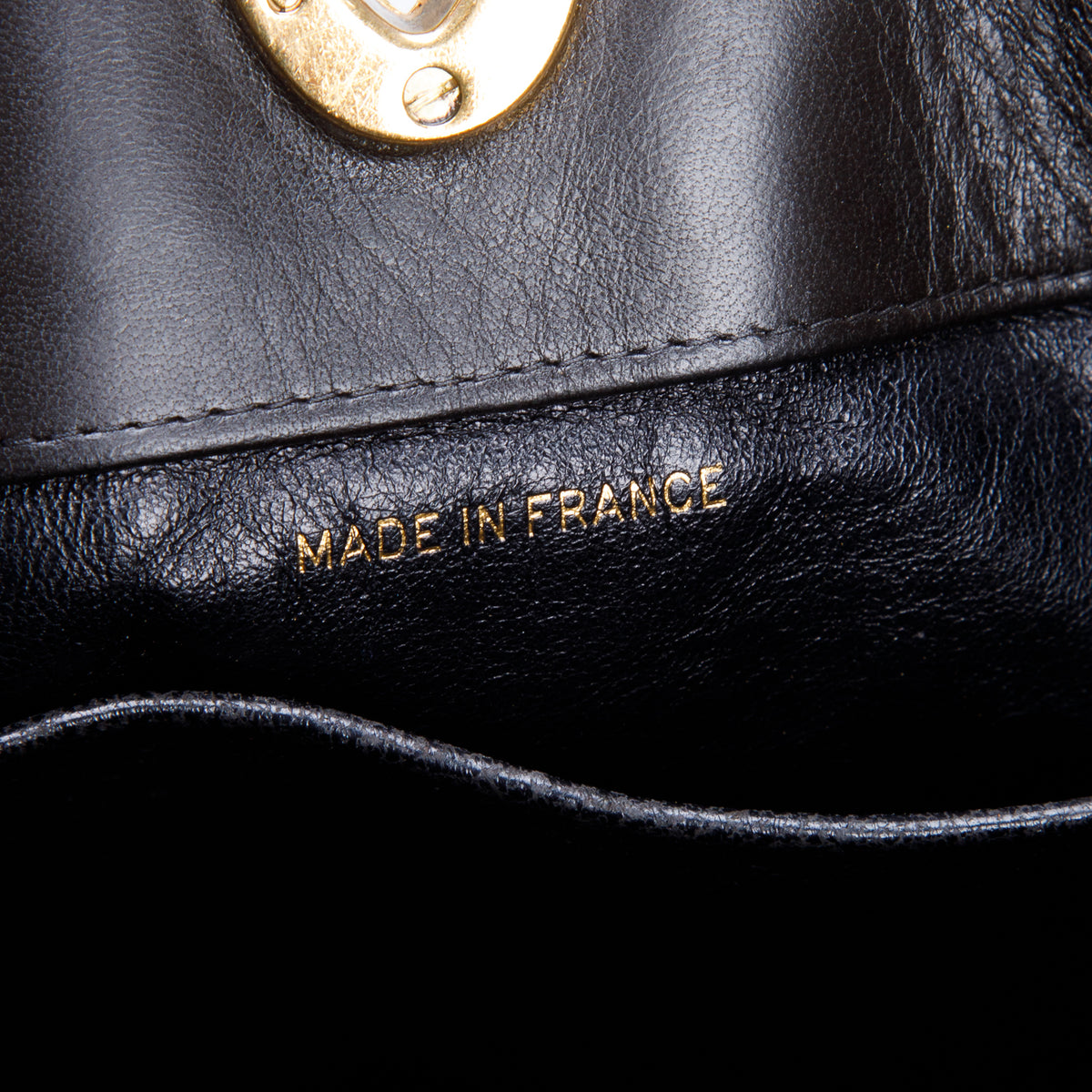 Chanel Vintage Black Quilted Lambskin Leather CC Tote