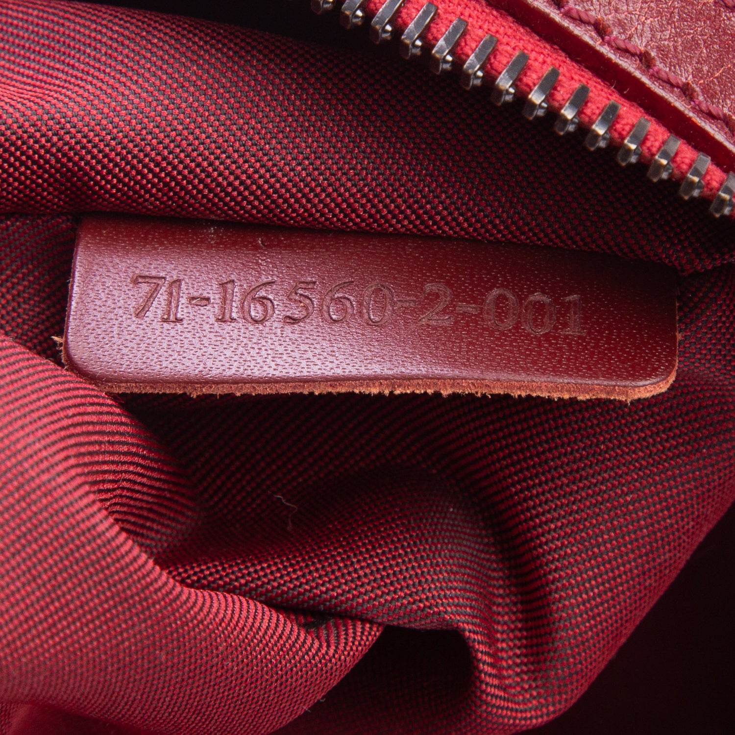 Fendi Red Zucchino Bowler Bag