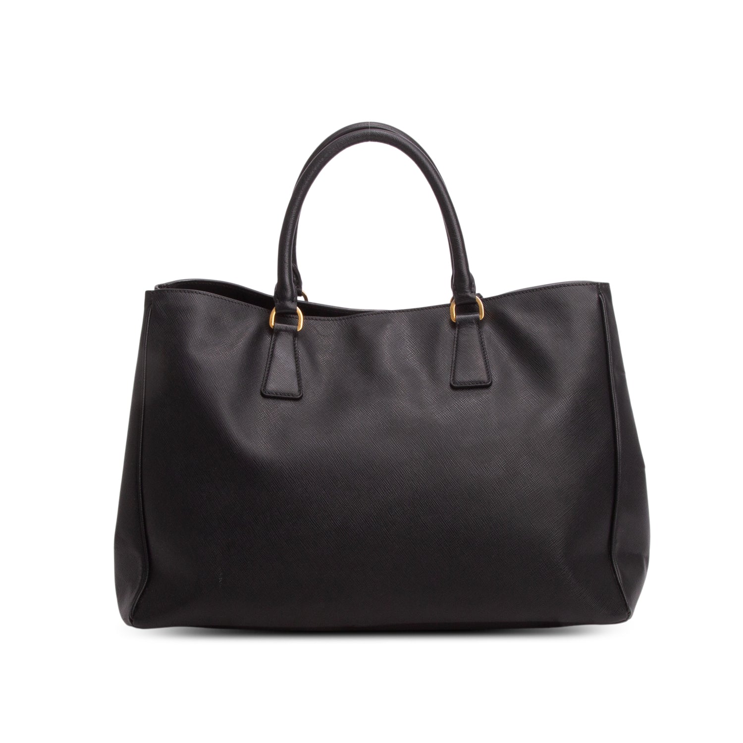 Prada Black Saffiano Lux Large Shopping Tote w/ Authenticity Card