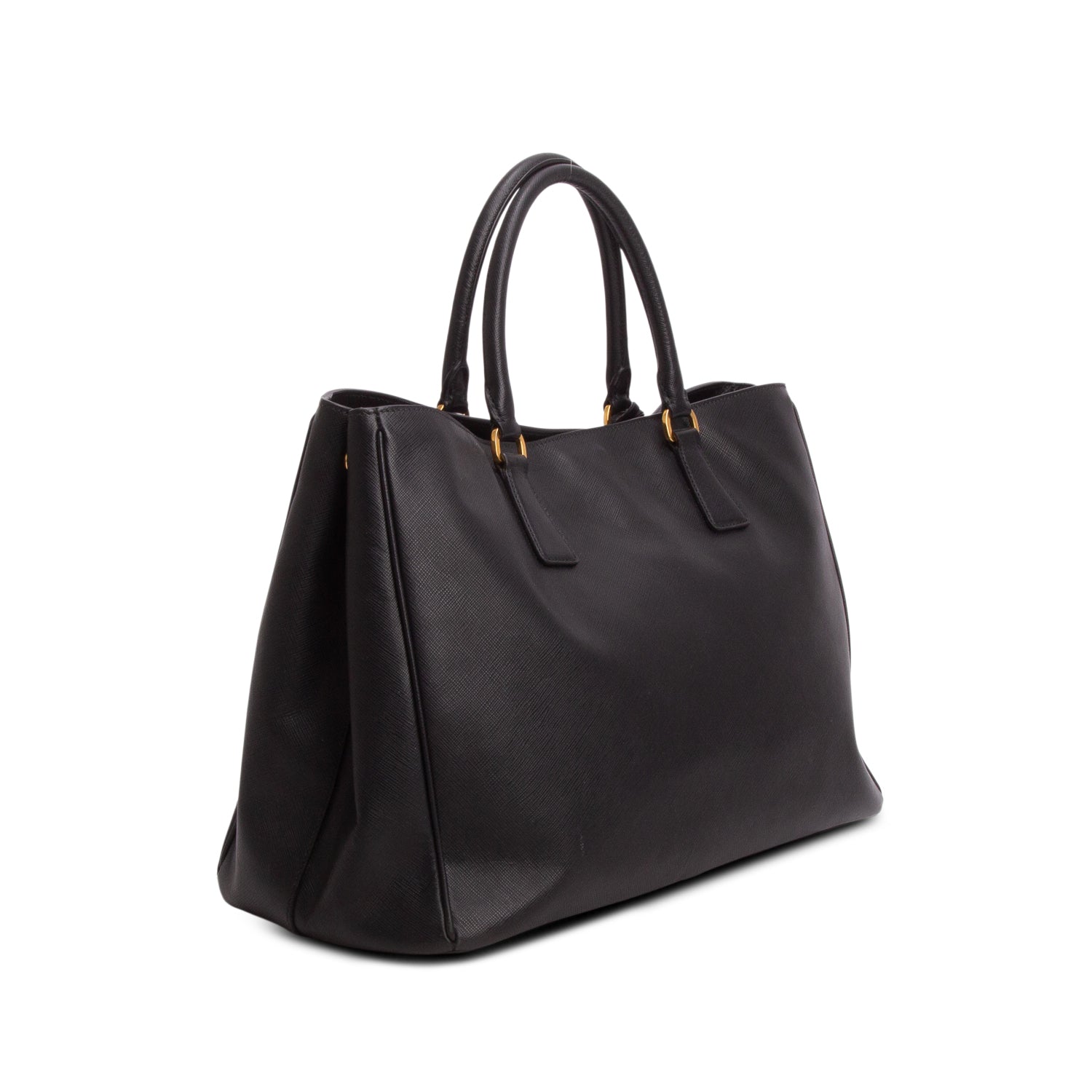 Prada Black Saffiano Lux Large Shopping Tote w/ Authenticity Card