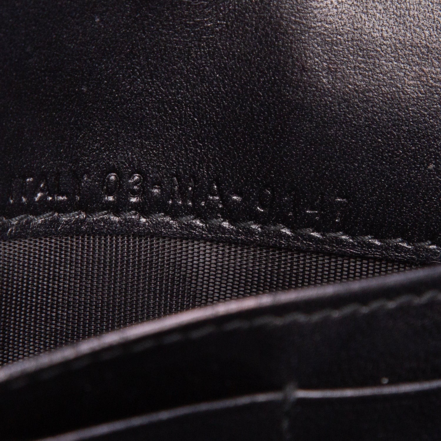 Christian Dior Black Calfskin Studded Diorama Wallet on Chain