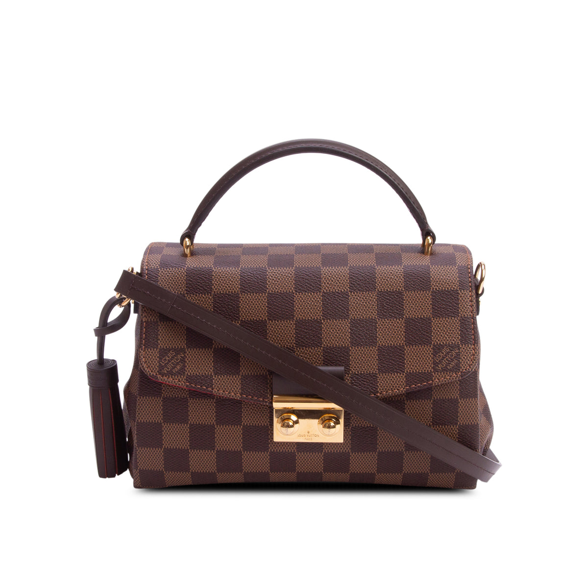 Louis Vuitton Damier Ebene Croisette w/ Box, Strap & Receipt