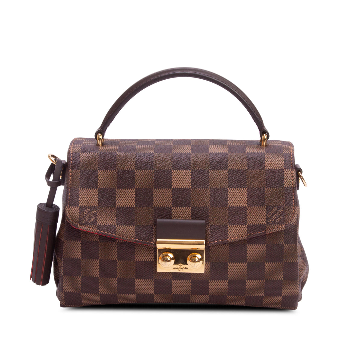 Louis Vuitton Damier Ebene Croisette w/ Box, Strap & Receipt