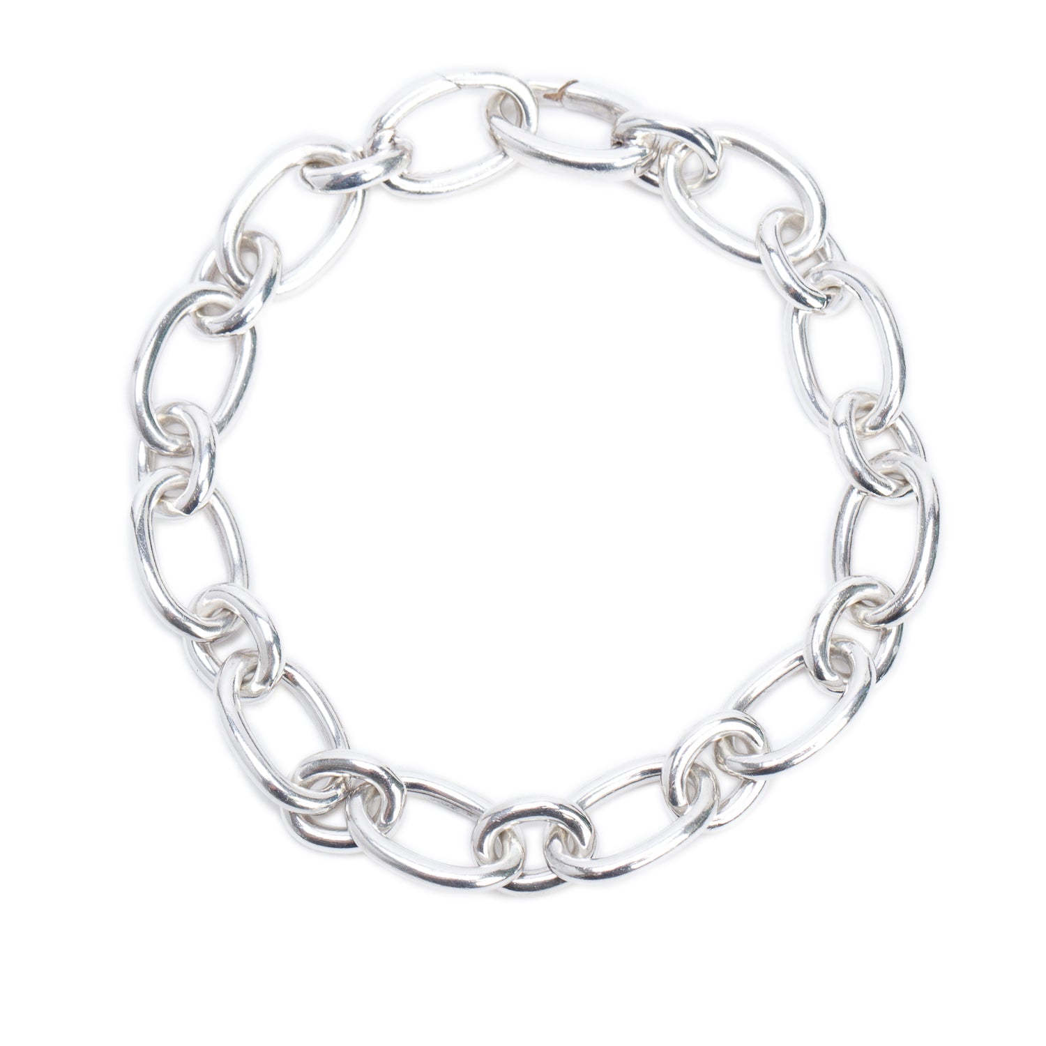 Tiffany & Co. Sterling Silver Clasping Link Bracelet