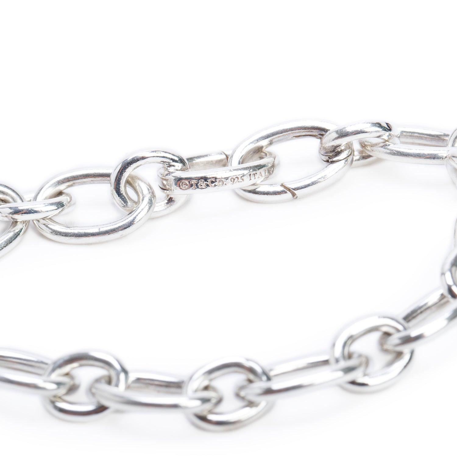 Tiffany & Co. Sterling Silver Clasping Link Bracelet