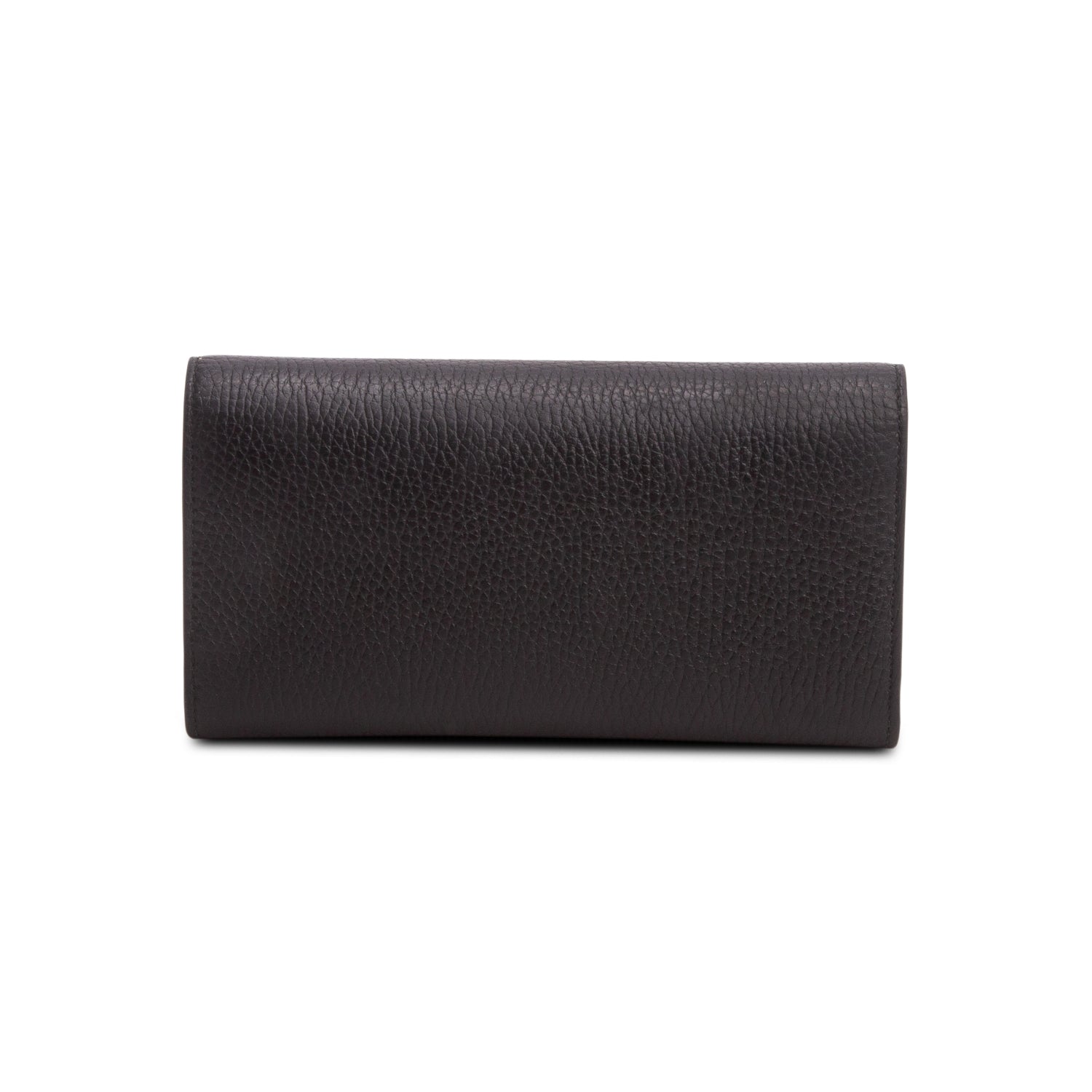 Gucci Black Dollar Calfskin Leather Interlocking GG Continental Wallet w/ Box
