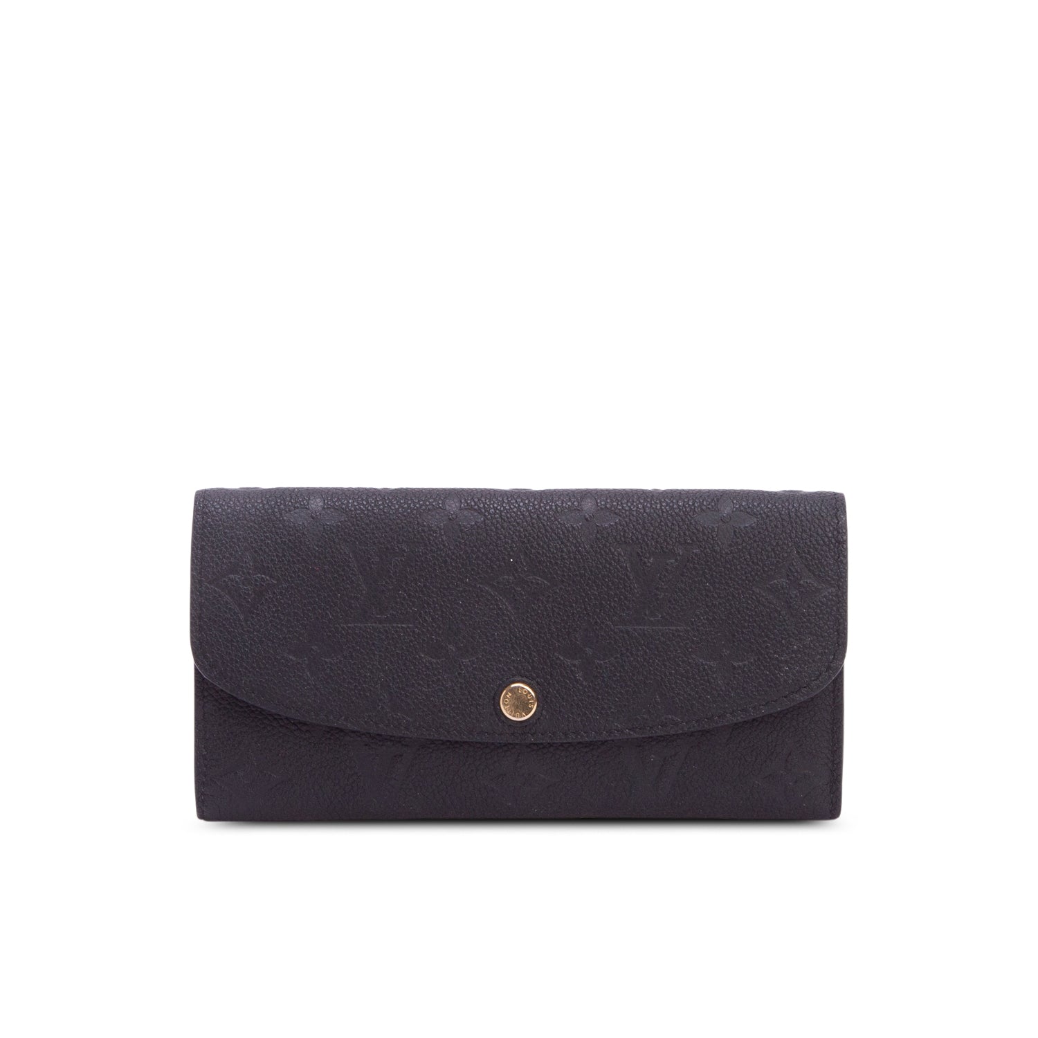 Louis Vuitton 2020 Black Monogram Empreinte Emilie Wallet