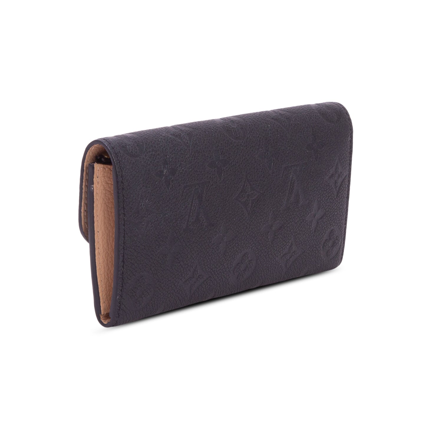 Louis Vuitton 2020 Black Monogram Empreinte Emilie Wallet