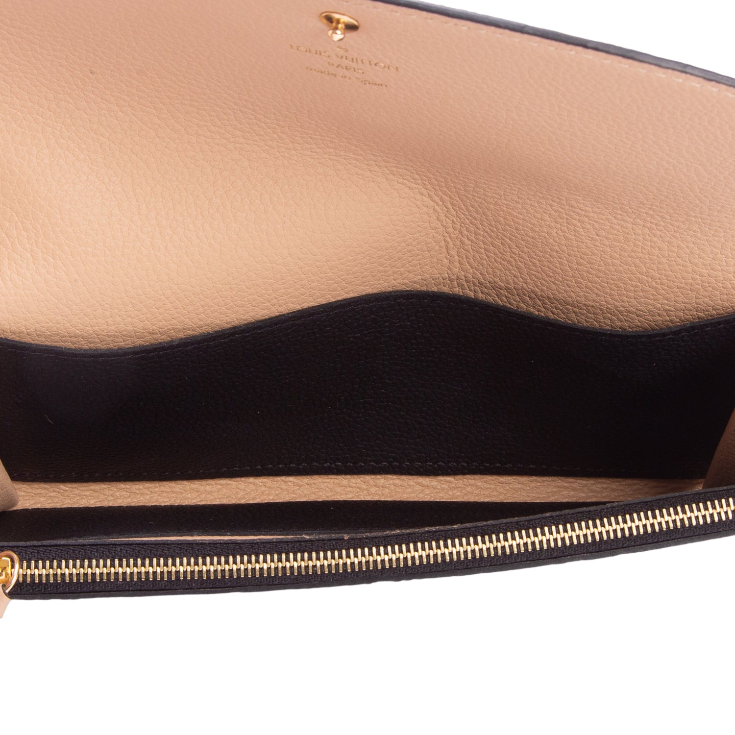 Louis Vuitton 2020 Black Monogram Empreinte Emilie Wallet