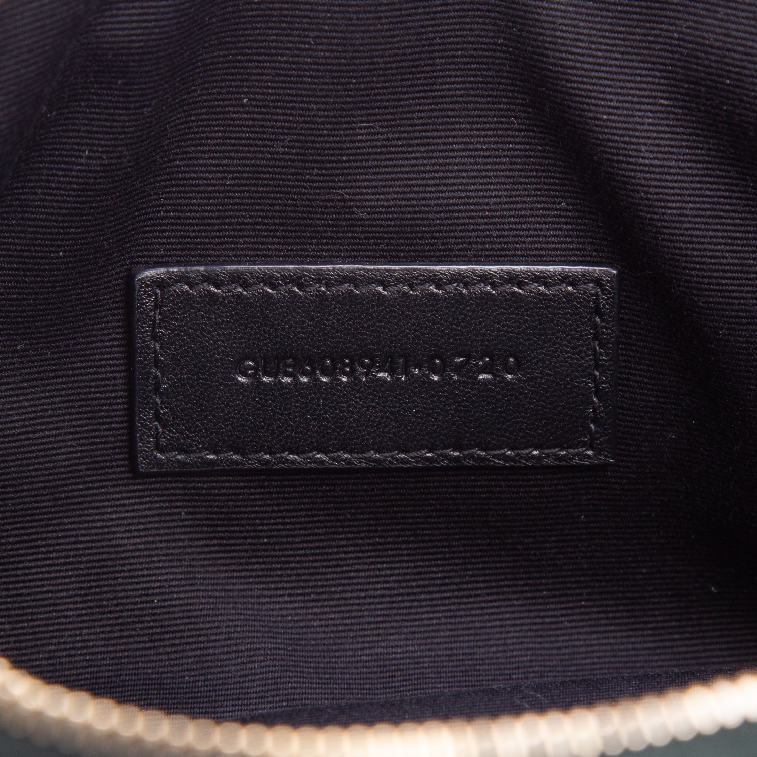 Saint Laurent 2020 Green Grained Lambskin Quilted Mini Becky Double Zip Bag w/ Box
