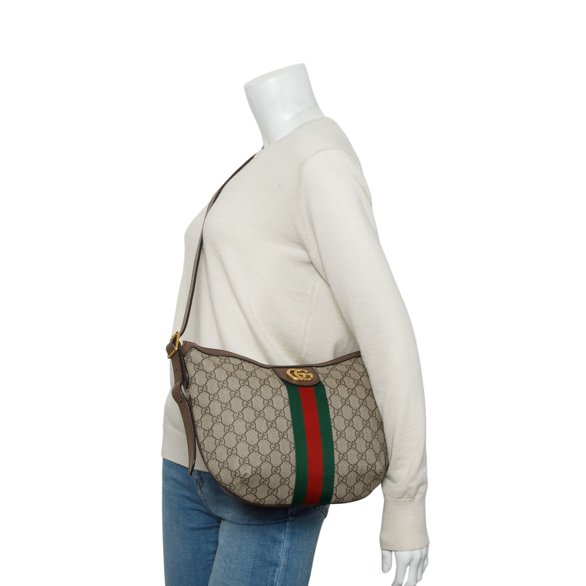 Gucci Soft GG Supreme Web Small Ophidia GG Small Crossbody Bag