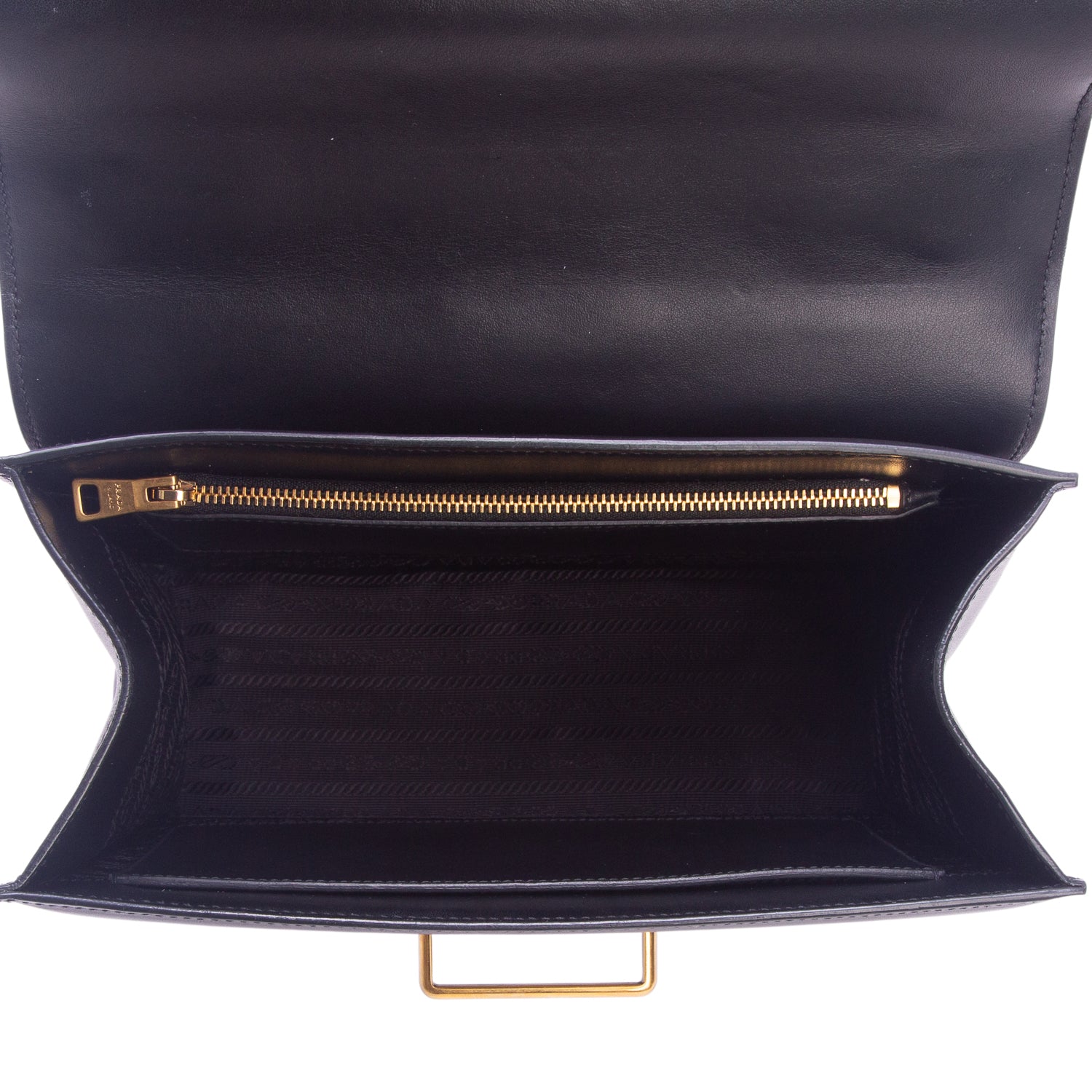 Prada Black City Calf Saffiano Cahier Bag w/ Box & Straps