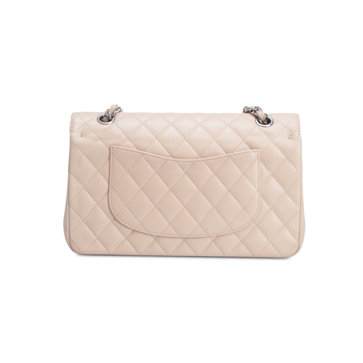 Chanel Beige Caviar Classic Medium Double Flap Bag