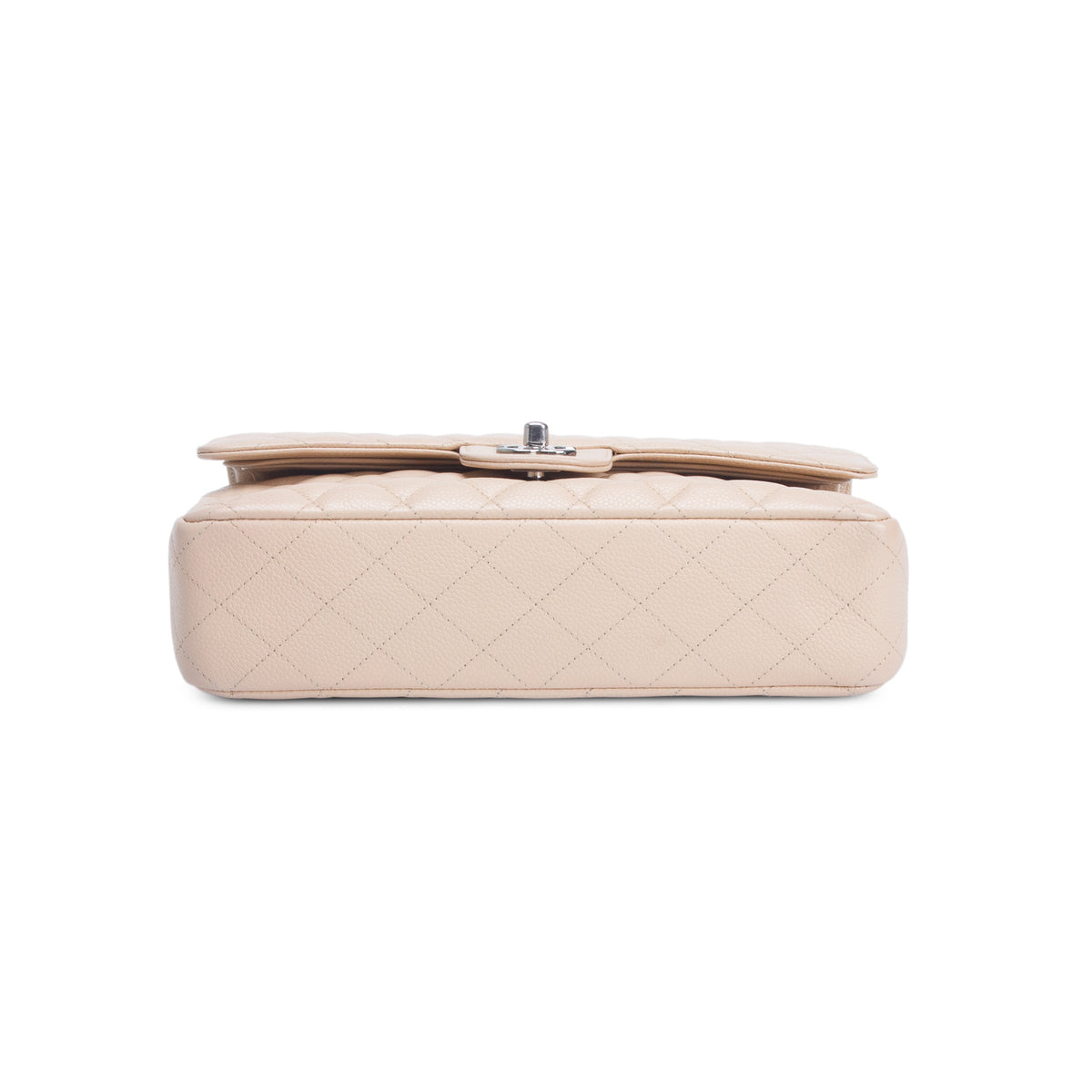 Chanel Beige Caviar Classic Medium Double Flap Bag