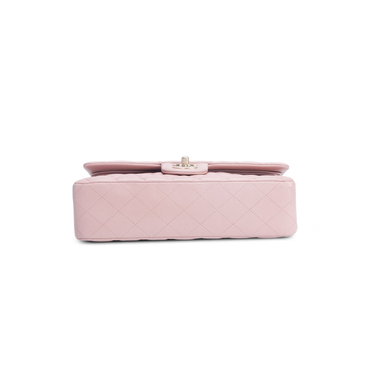 Chanel Pink Quilted Lambskin Leather Classic Medium Double Flap Bag