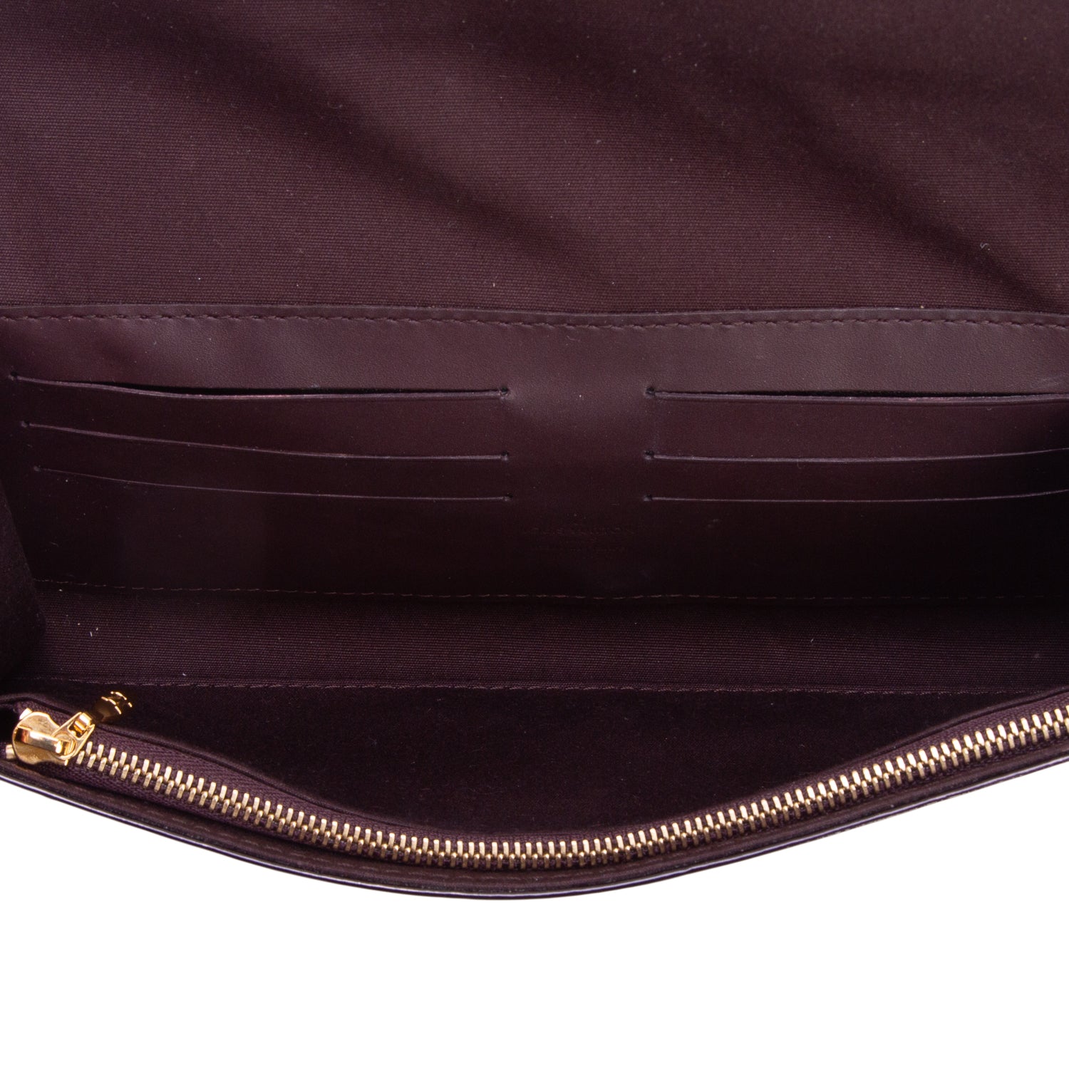 Louis Vuitton Amarante Vernis Sunset Boulevard Clutch w/ Box
